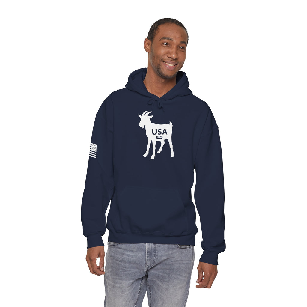USA GOAT 1776 Hoodie – "USA Greatest of All Time" Patriotic Sweatshirt