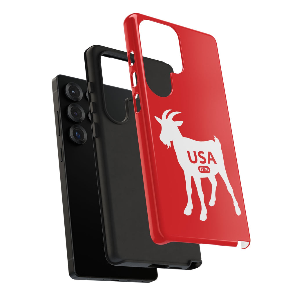 USA GOAT Phone Case — Patriotic 1776 Red Protective Case