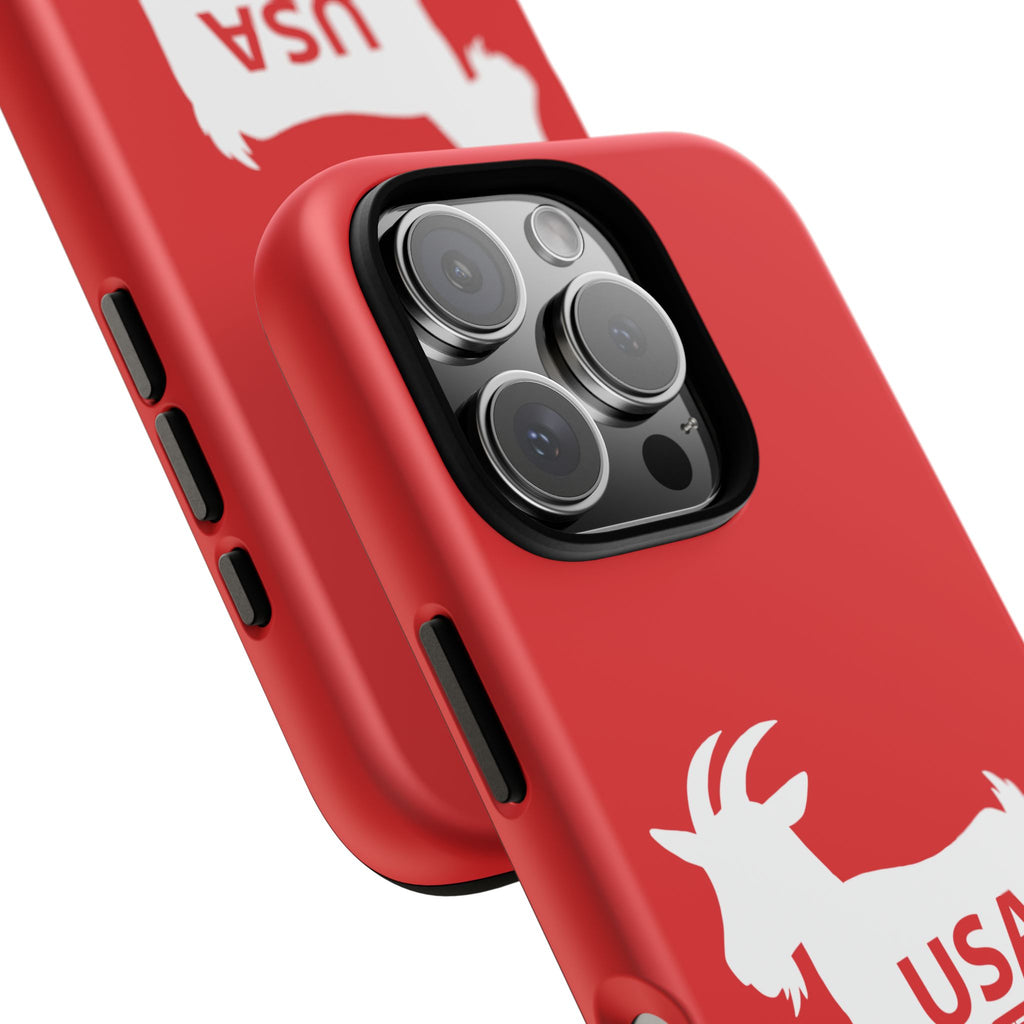 USA GOAT Phone Case — Patriotic 1776 Red Protective Case