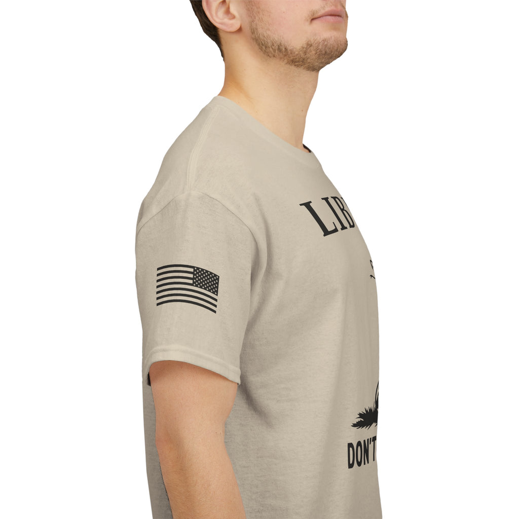 Liberty "Don't Tread on Me" Heavy Tee — Patriotic USA Anniversary T-Shirt