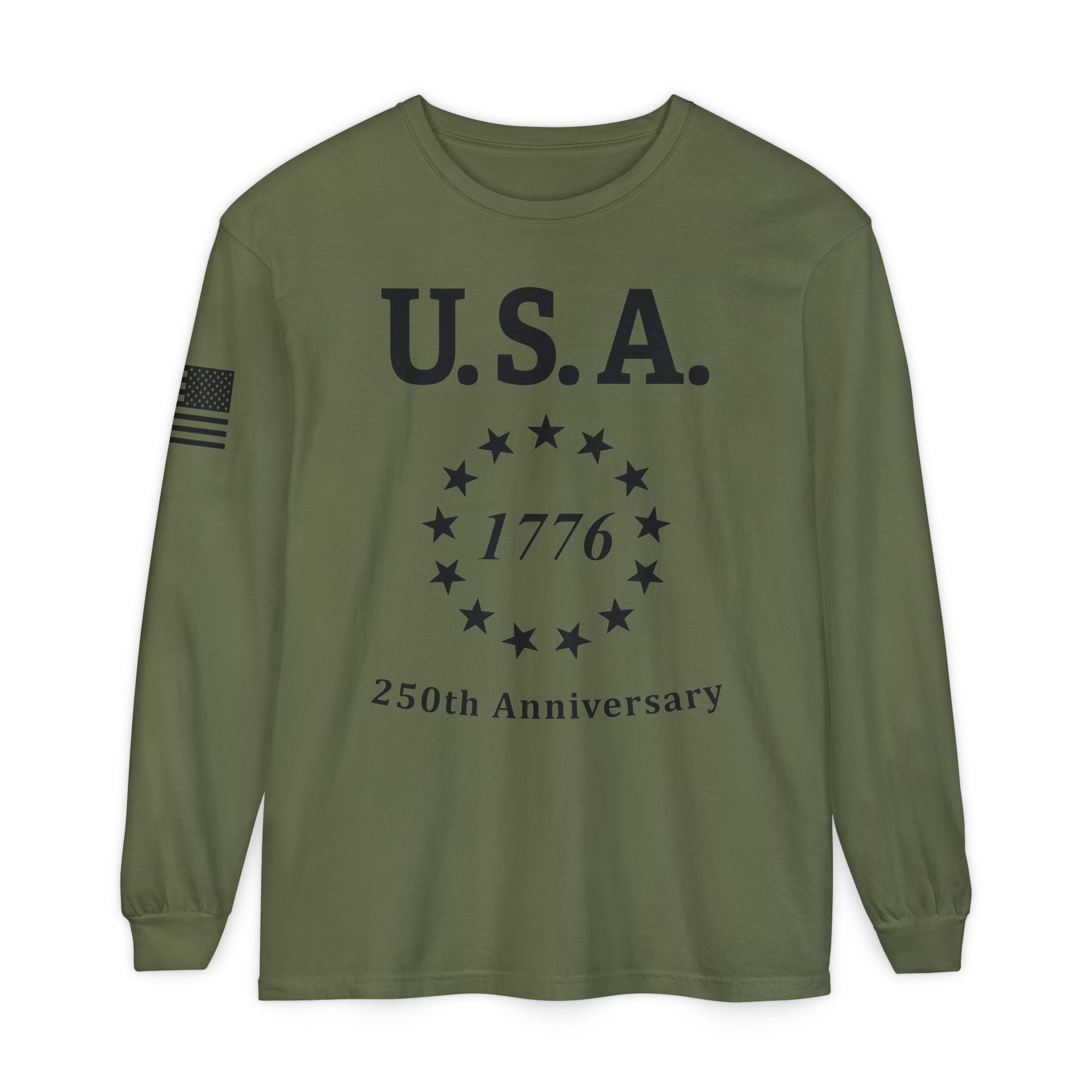 USA 13 Colonies 1776 250th Anniversary Unisex Long Sleeve Tee