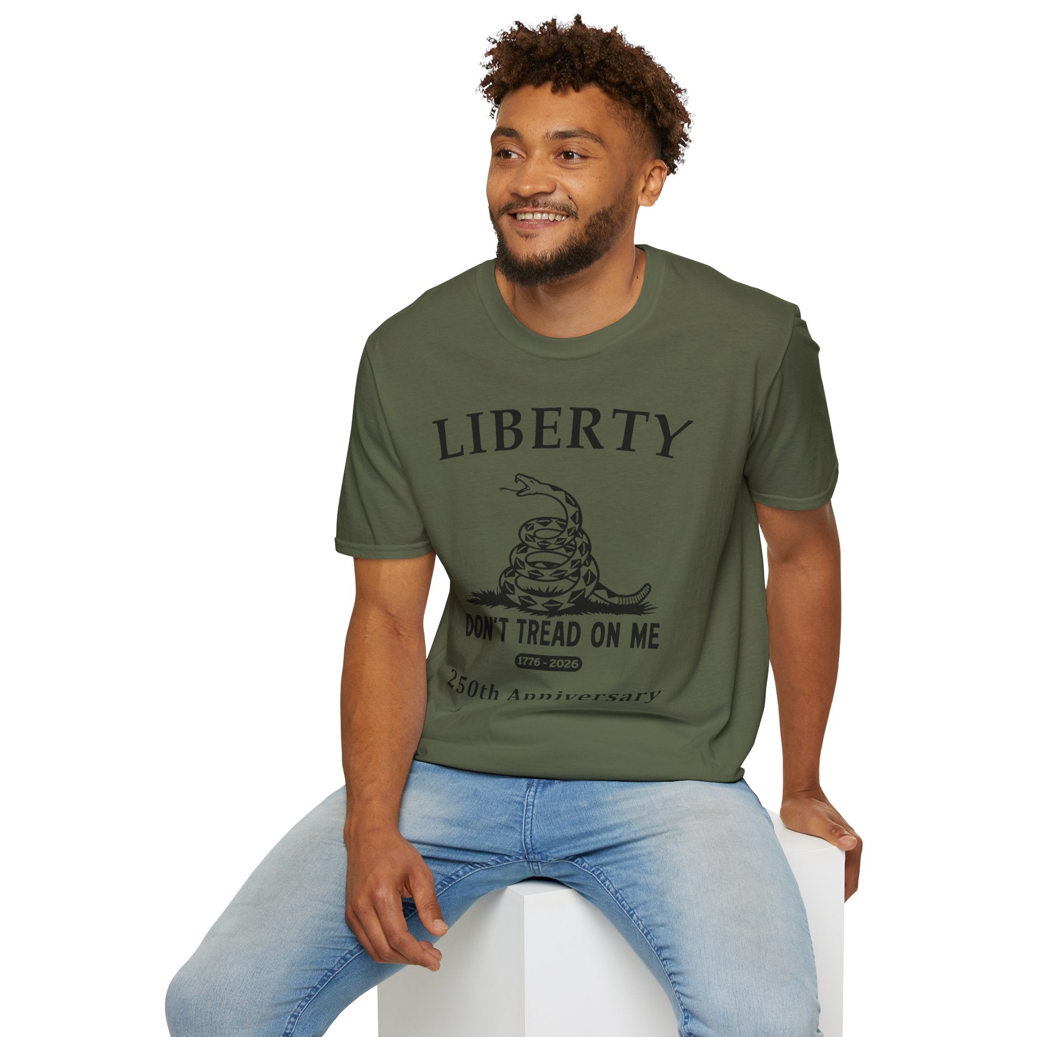 Liberty "Don't Tread On Me" Soft T‑Shirt — 250th Anniversary Patriotic Tee