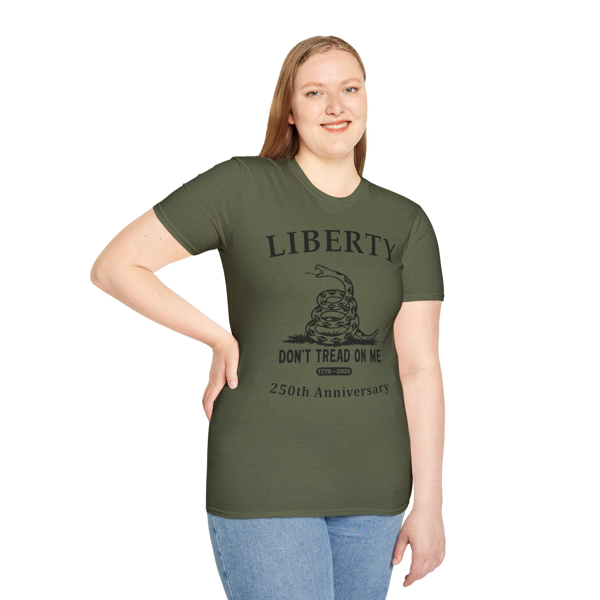 Liberty "Don't Tread On Me" Soft T‑Shirt — 250th Anniversary Patriotic Tee