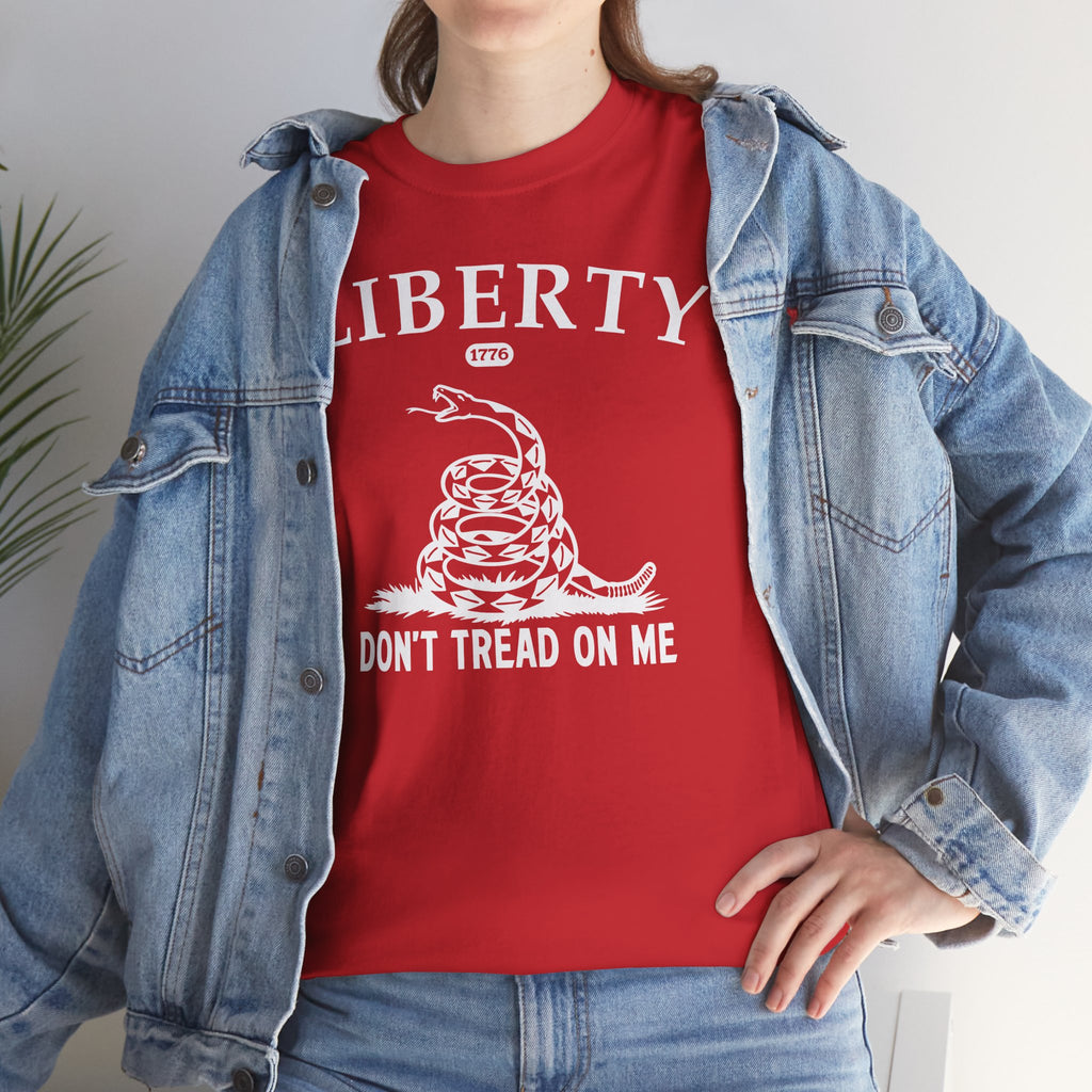 Liberty "Don't Tread on Me" Heavy Tee — Patriotic USA Anniversary T-Shirt