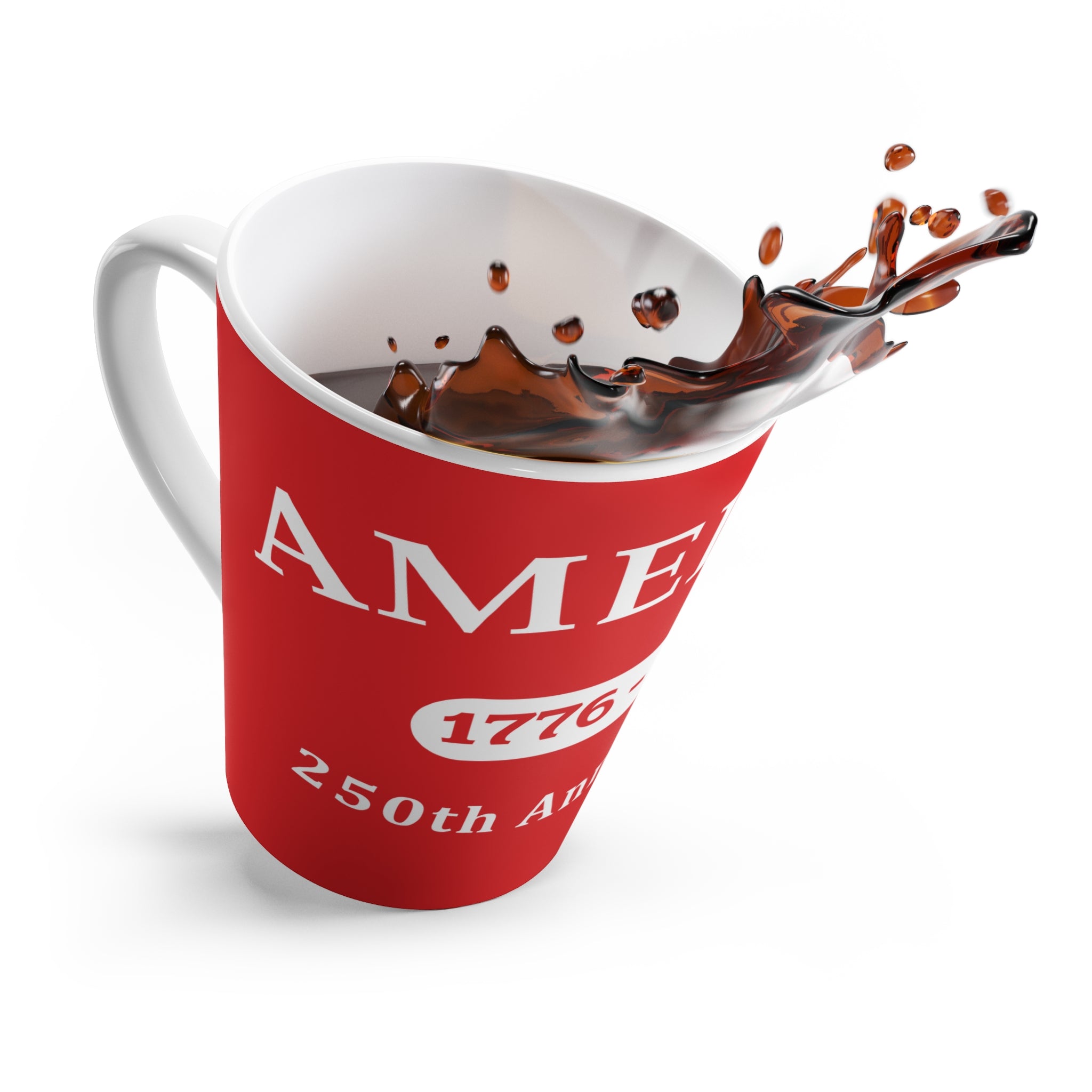 250th Anniversary America Latte Mug — 1776–2026 Patriotic Coffee Cup
