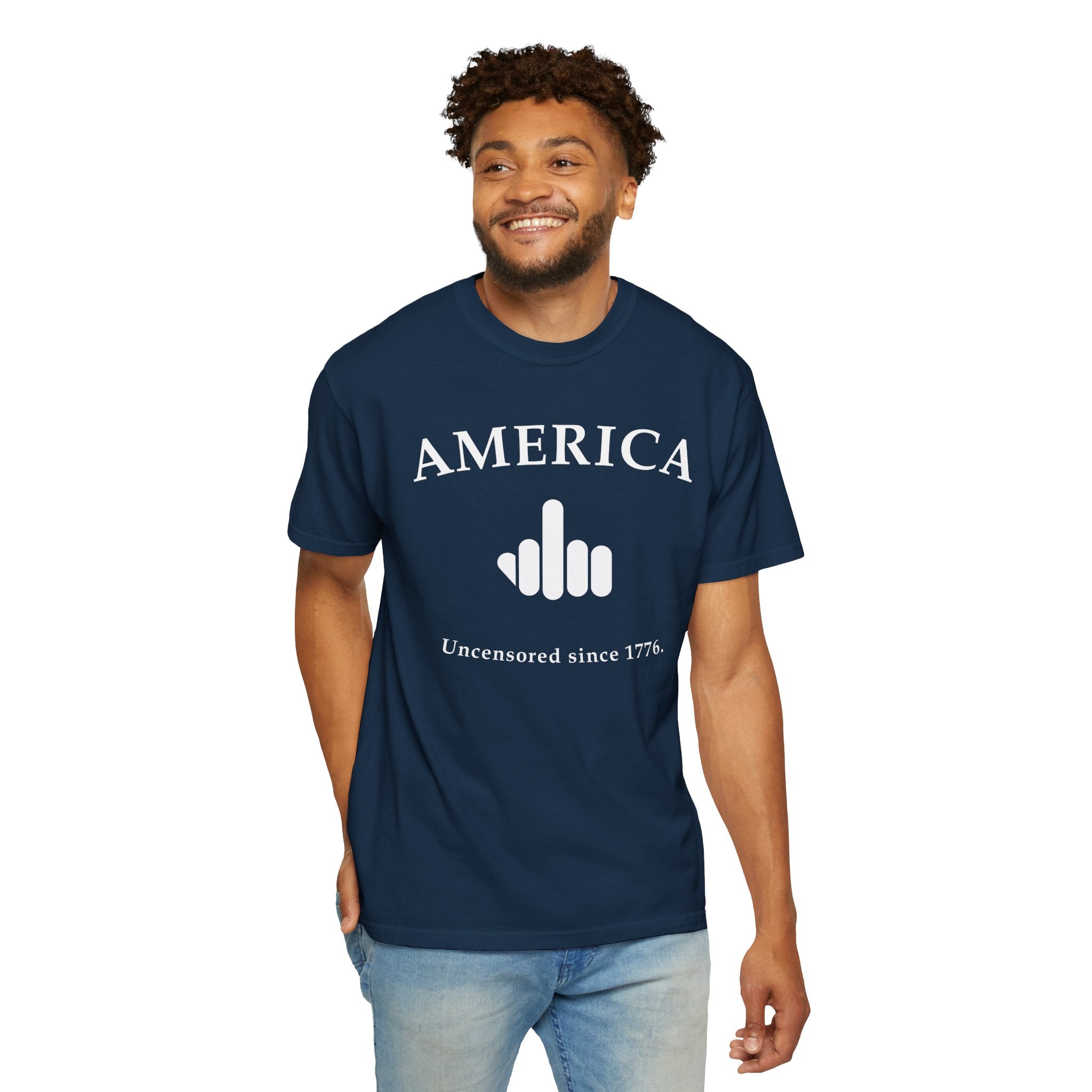 America 1776 Middle Finger Unisex T-shirt