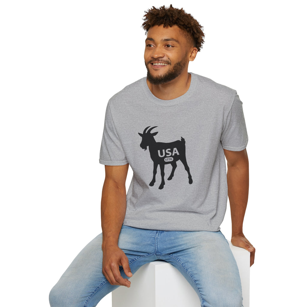 GOAT 1776 Anniversary Soft Style T-Shirt — Patriotic American Tee