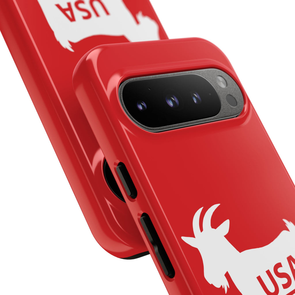 USA GOAT Phone Case — Patriotic 1776 Red Protective Case