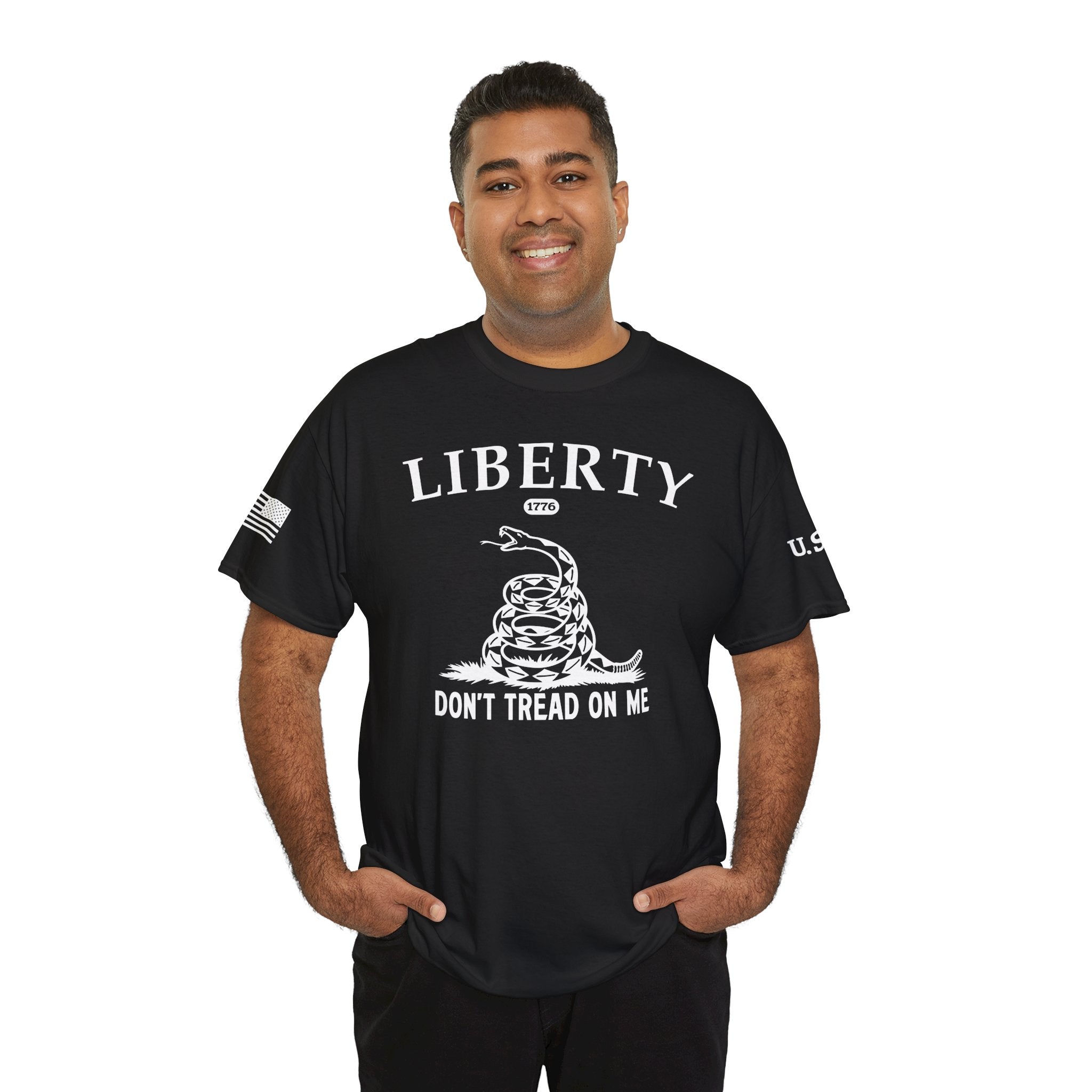 Liberty "Don't Tread on Me" Heavy Tee — Patriotic USA Anniversary T-Shirt