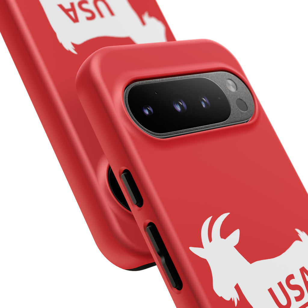 USA GOAT Phone Case — Patriotic 1776 Red Protective Case