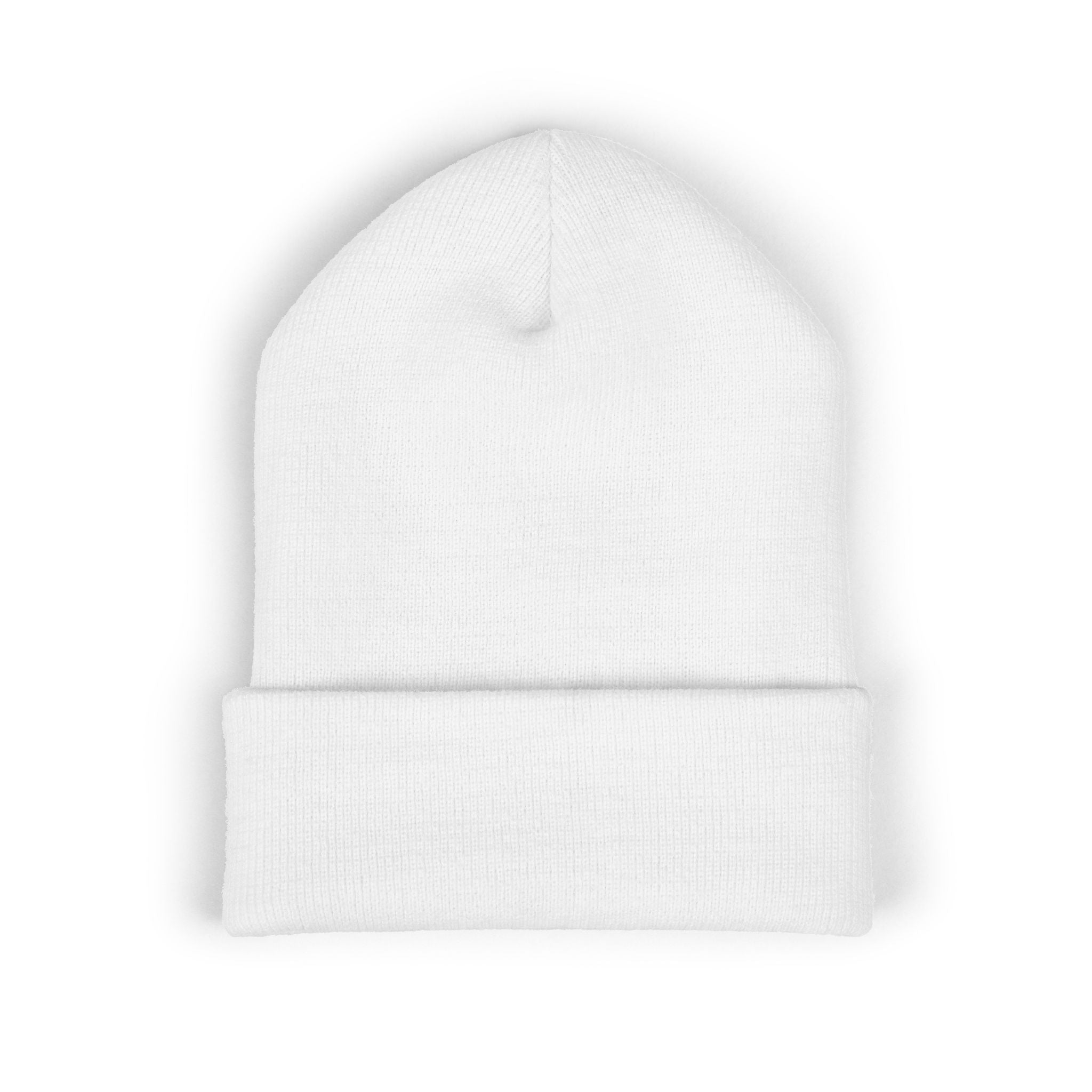 USA Embroidered Light Color Beanie - Classic Cuffed Knit Winter Hat