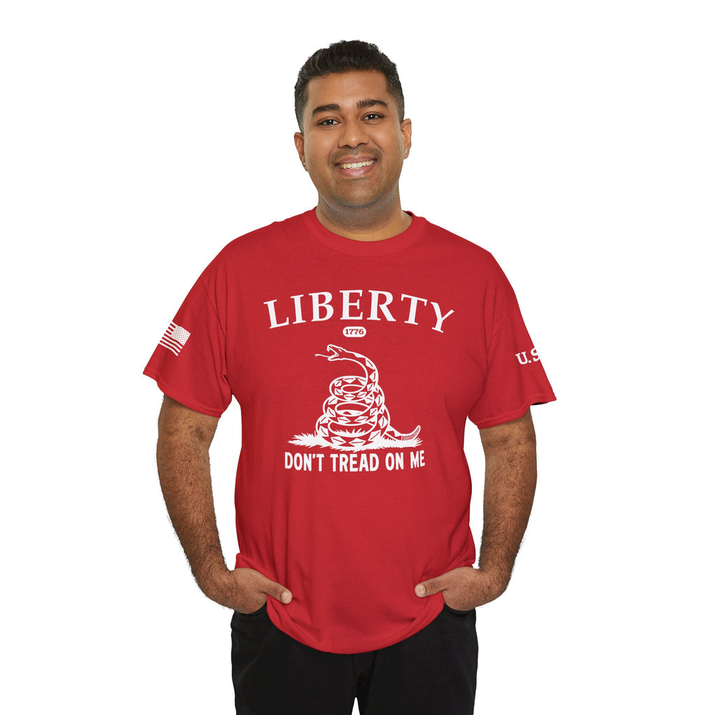 Liberty "Don't Tread on Me" Heavy Tee — Patriotic USA Anniversary T-Shirt