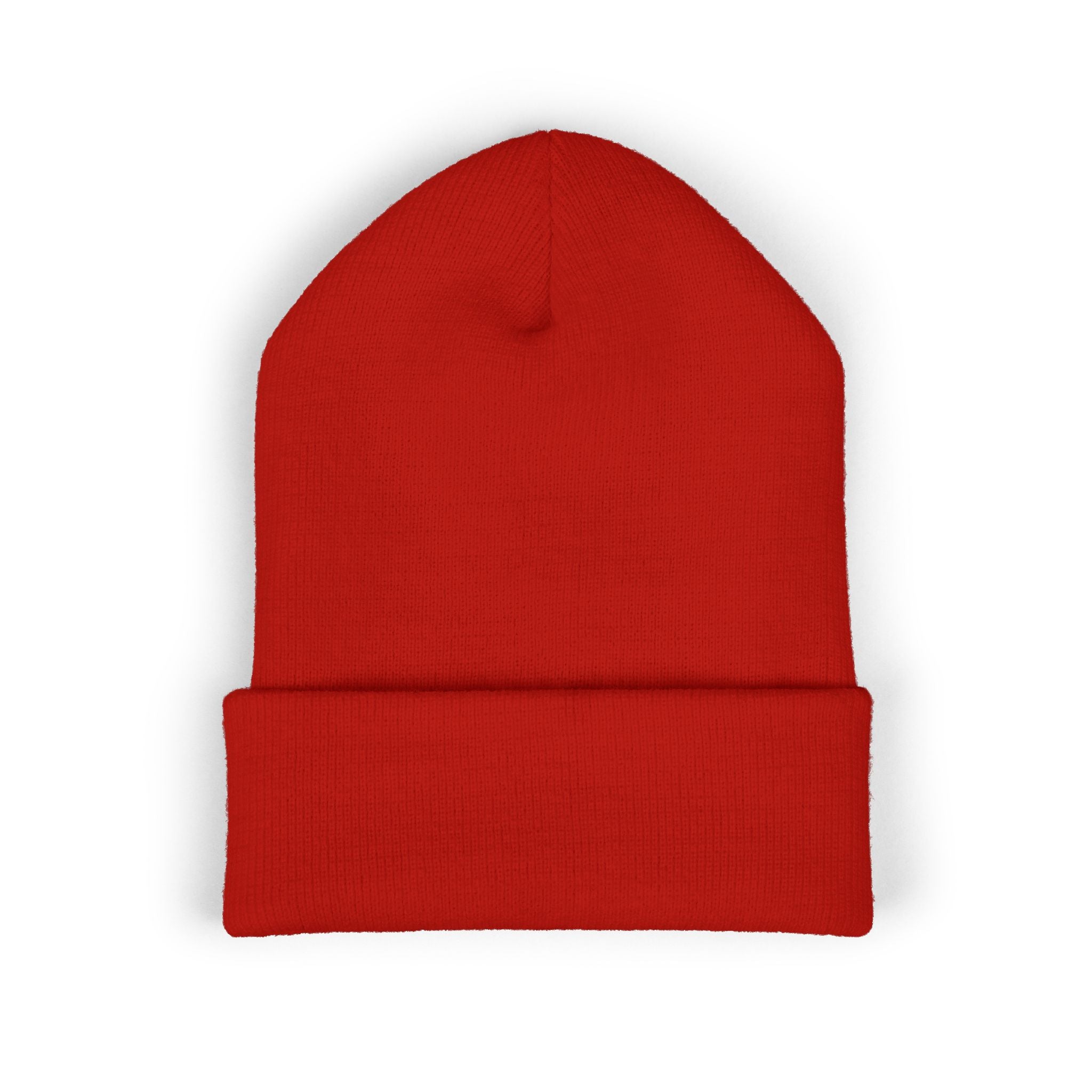 USA Embroidered Dark Color Cuffed Beanie — Patriotic Knit Hat