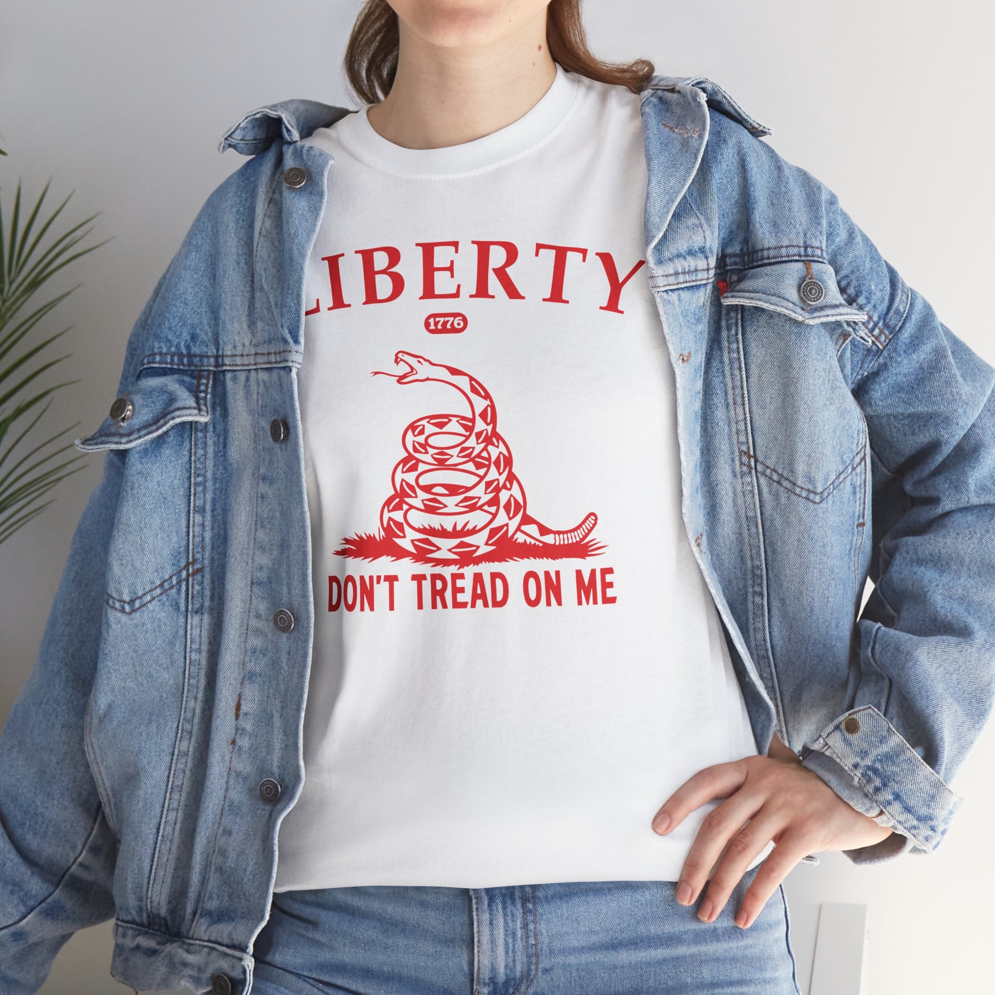 Liberty "Don't Tread on Me" Heavy Tee — Patriotic USA Anniversary T-Shirt