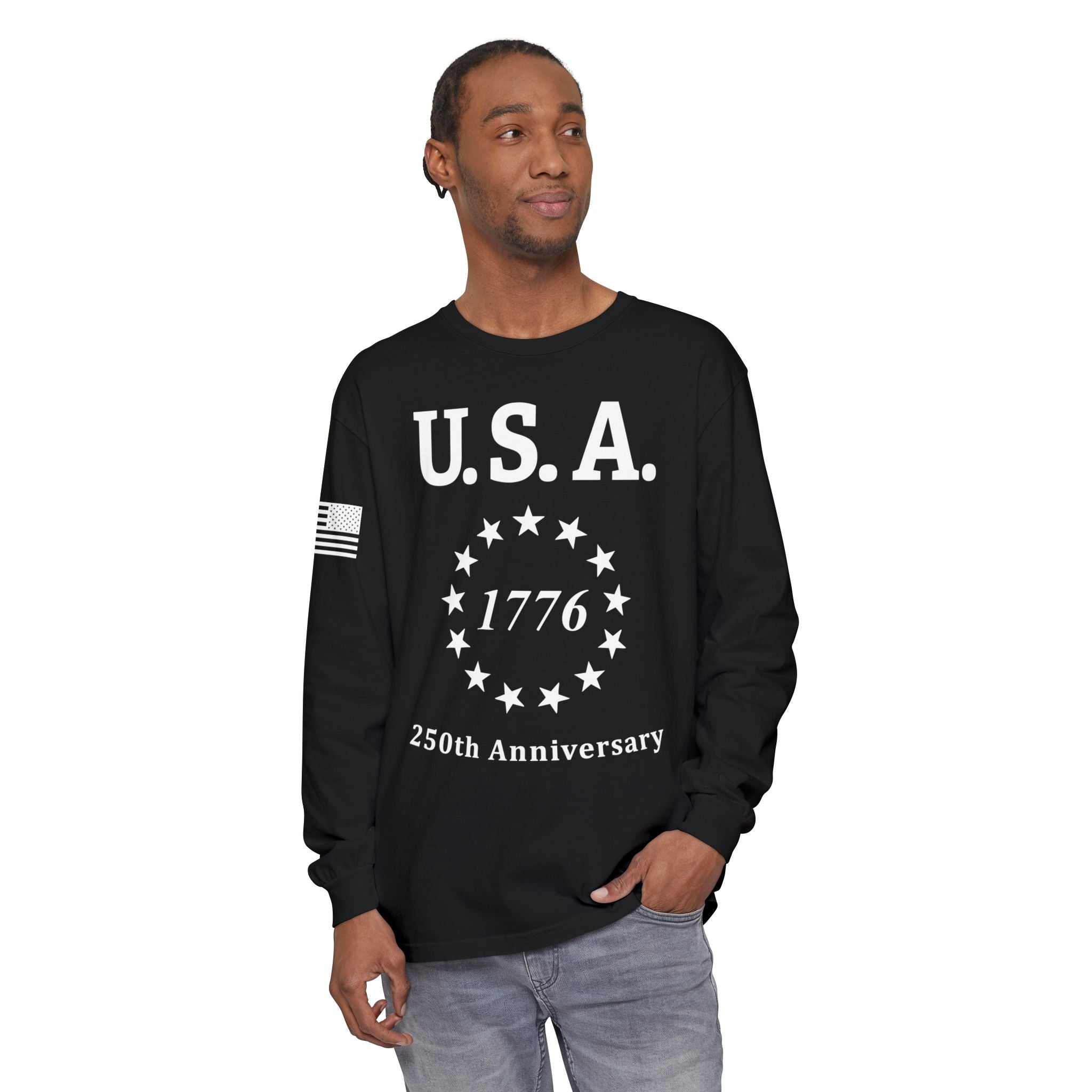 USA 13 Colonies 1776 250th Anniversary Unisex Long Sleeve Tee