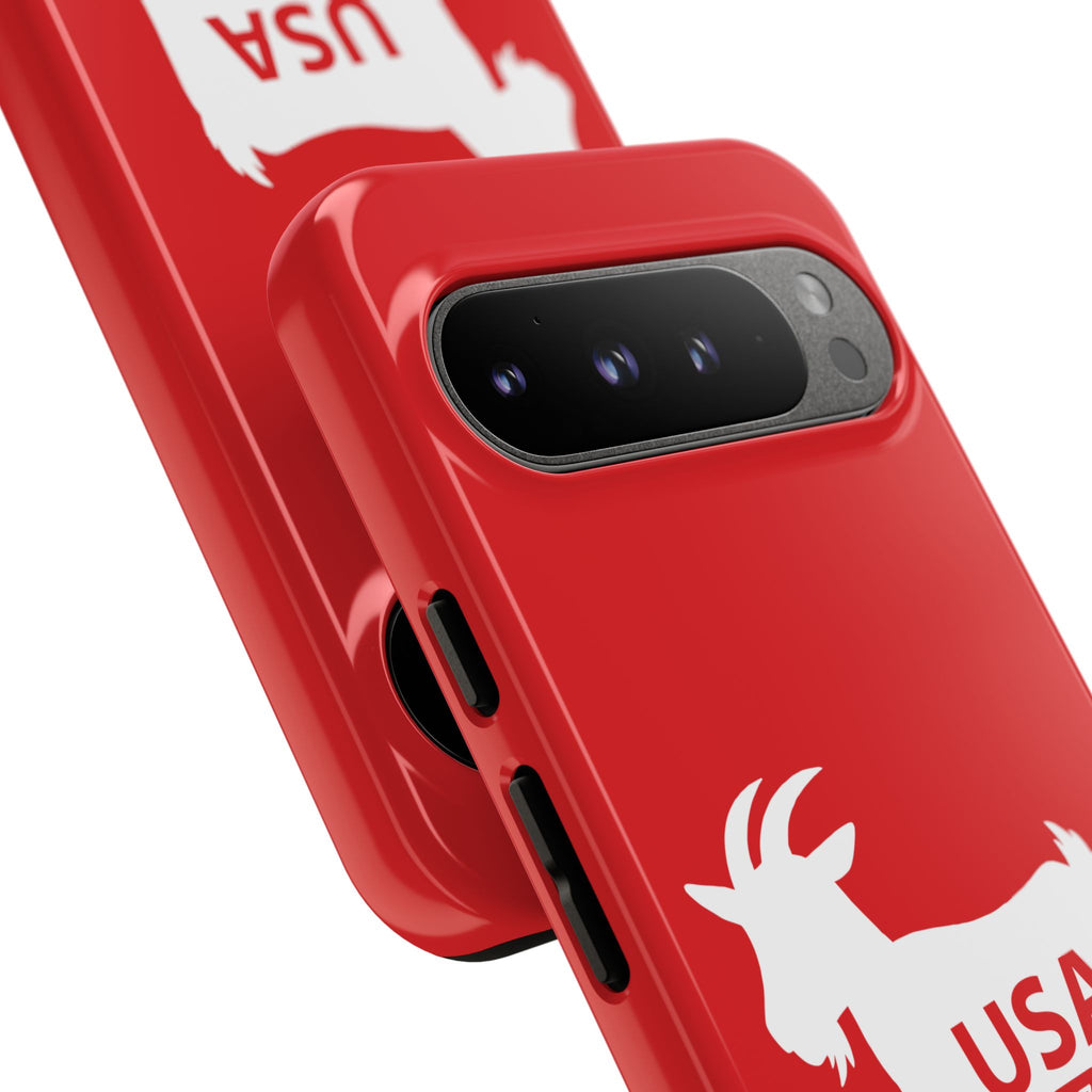 USA GOAT Phone Case — Patriotic 1776 Red Protective Case