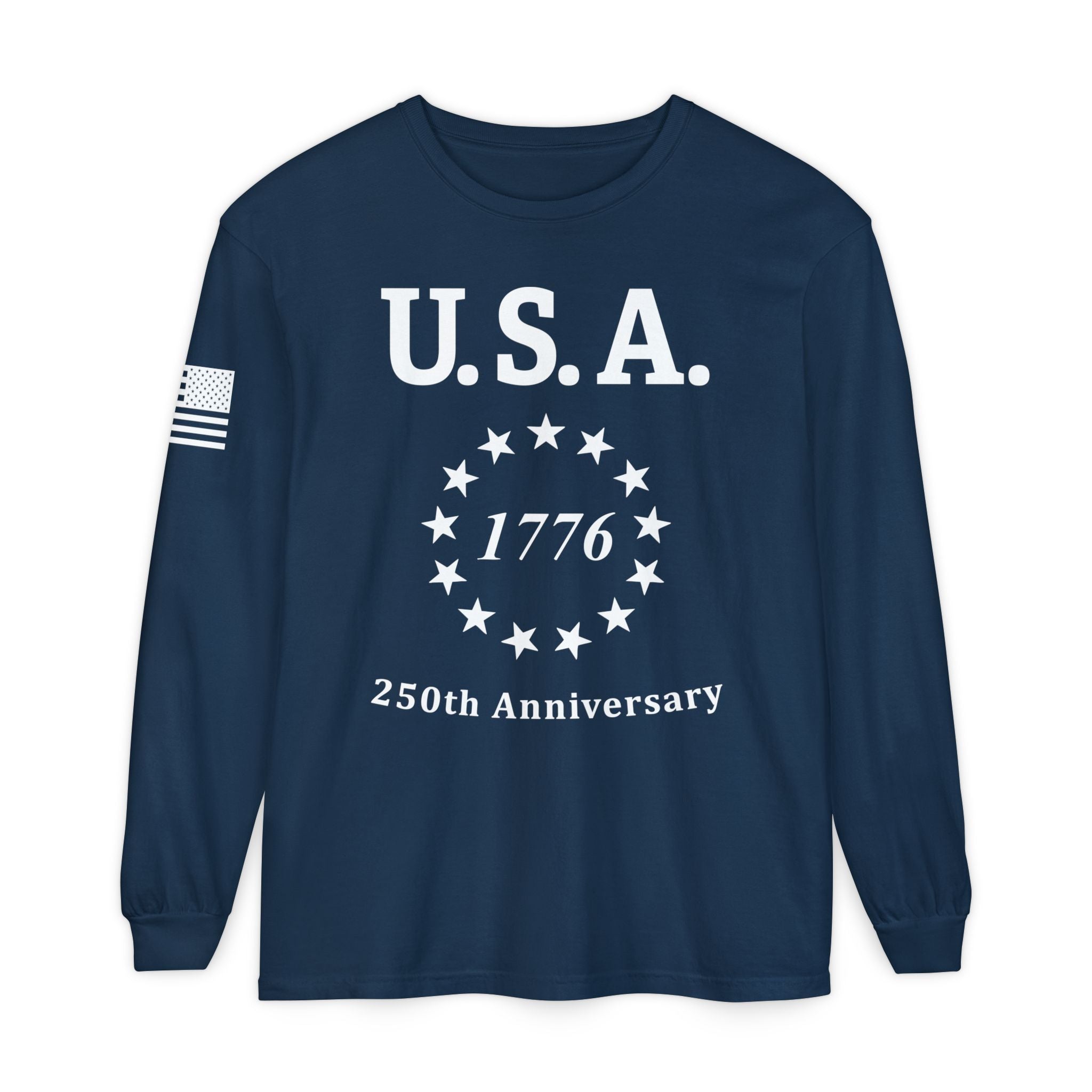 USA 13 Colonies 1776 250th Anniversary Unisex Long Sleeve Tee