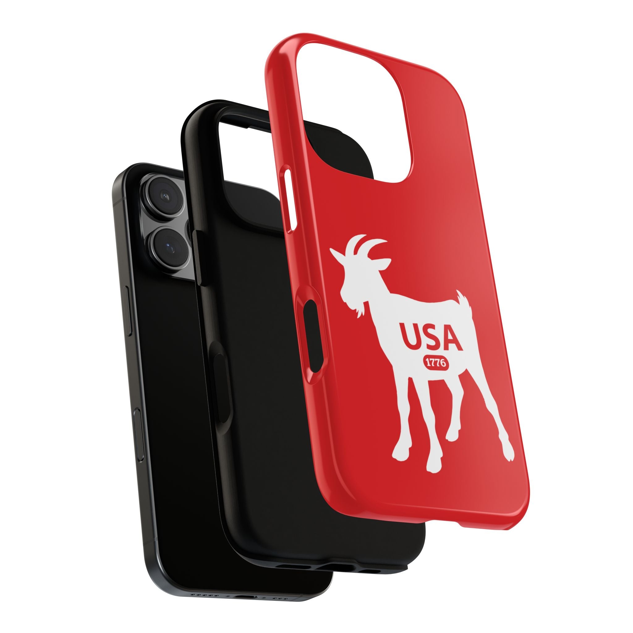 USA GOAT Phone Case — Patriotic 1776 Red Protective Case