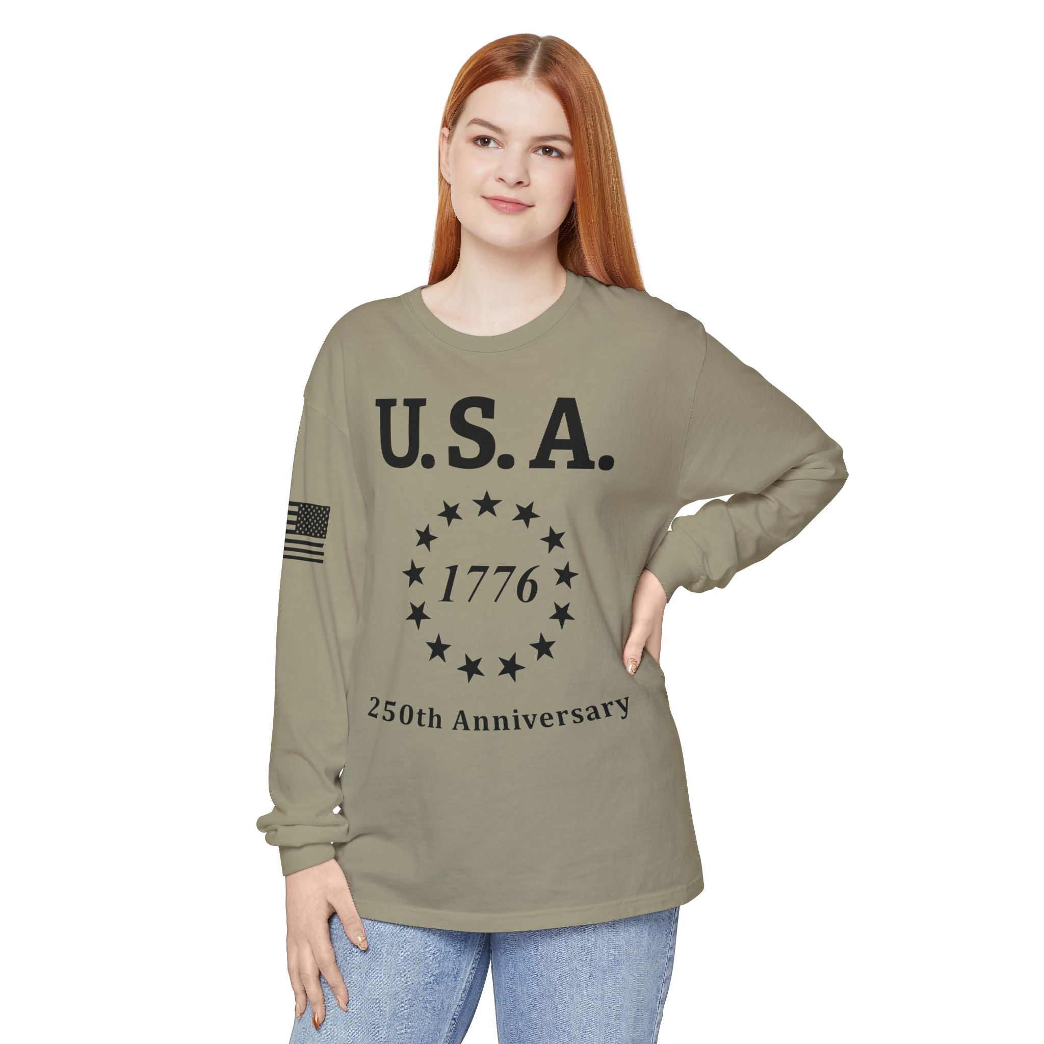 USA 13 Colonies 1776 250th Anniversary Unisex Long Sleeve Tee