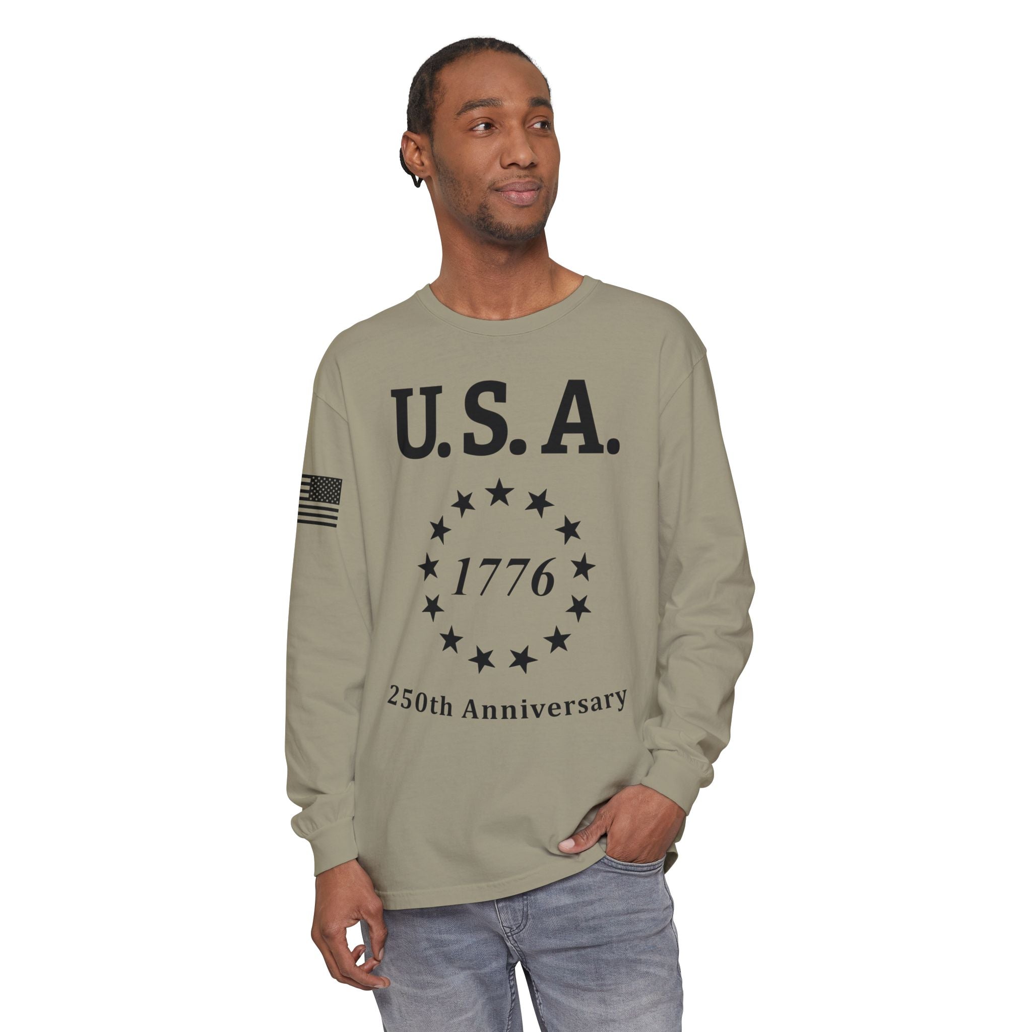 USA 13 Colonies 1776 250th Anniversary Unisex Long Sleeve Tee