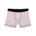 Red Star Pattern Boxer Briefs — Men’s All-Over Print Patriotic Underwear