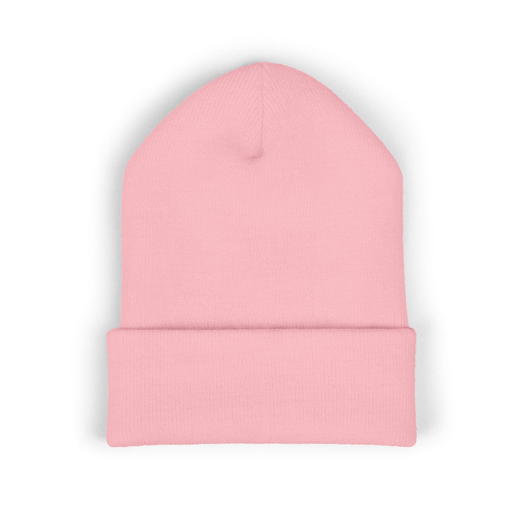 USA Embroidered Light Color Beanie - Classic Cuffed Knit Winter Hat