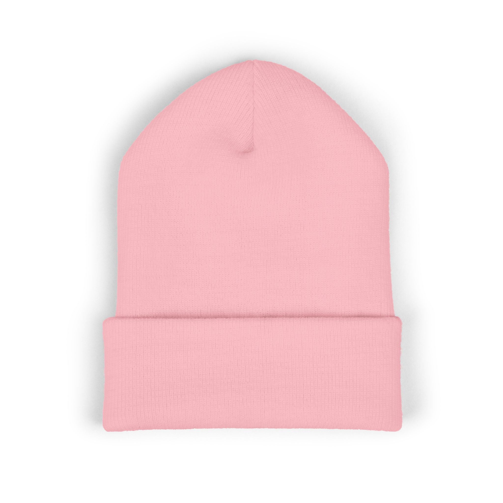 USA Embroidered Light Color Beanie - Classic Cuffed Knit Winter Hat