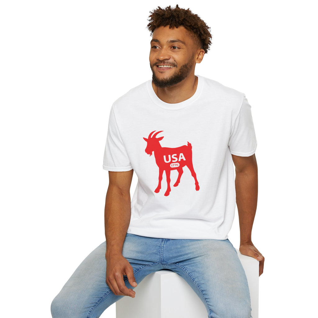 GOAT 1776 Anniversary Soft Style T-Shirt — Patriotic American Tee