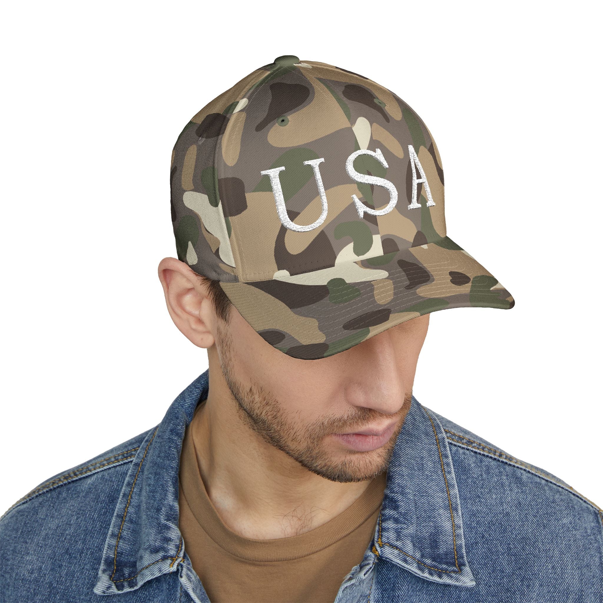 USA Embroidered Cap — Classic Patriotic Baseball Hat