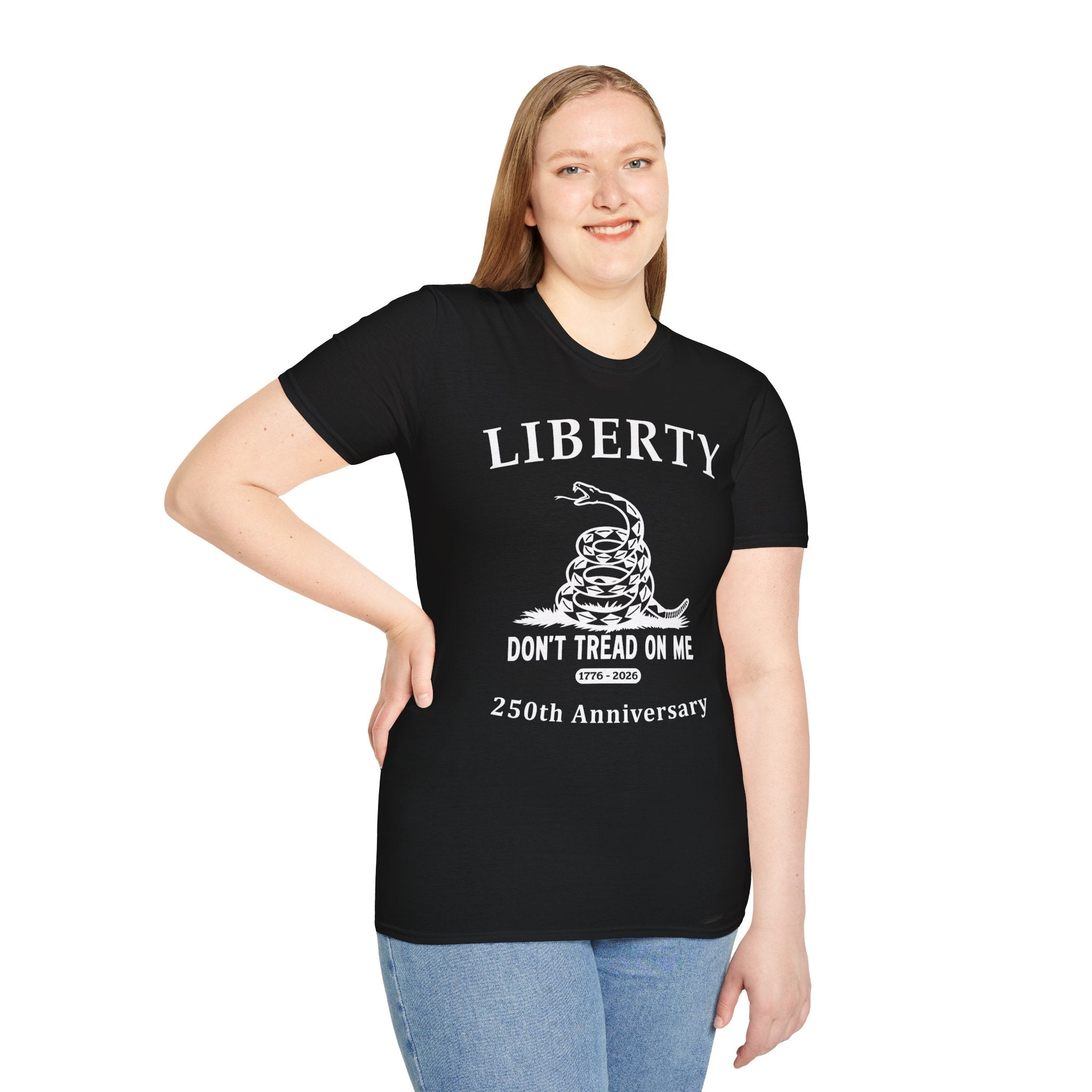 Liberty "Don't Tread On Me" Soft T‑Shirt — 250th Anniversary Patriotic Tee