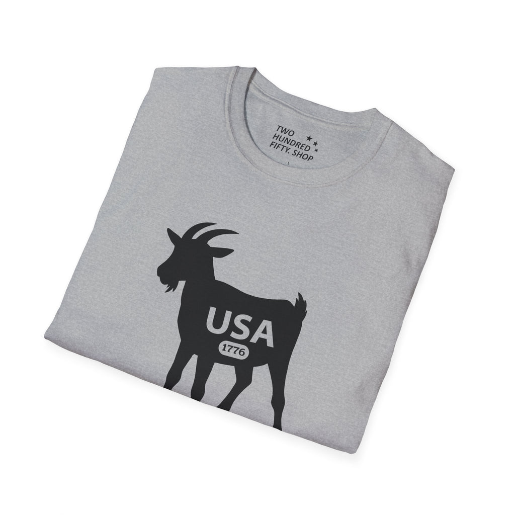GOAT 1776 Anniversary Soft Style T-Shirt — Patriotic American Tee