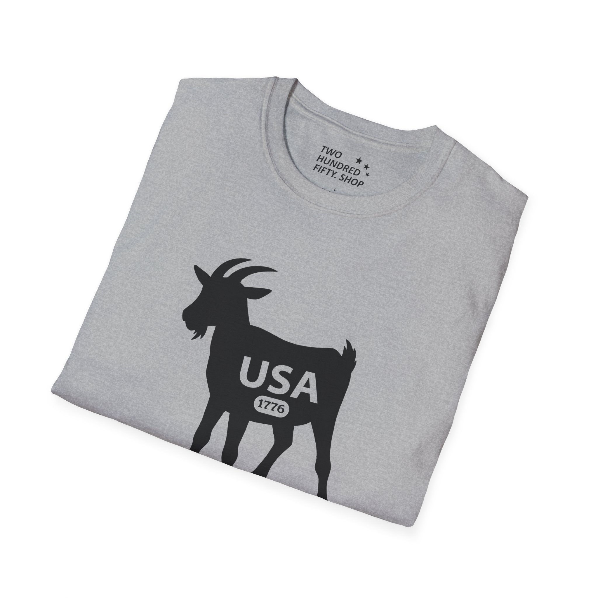 GOAT 1776 Anniversary Soft Style T-Shirt — Patriotic American Tee
