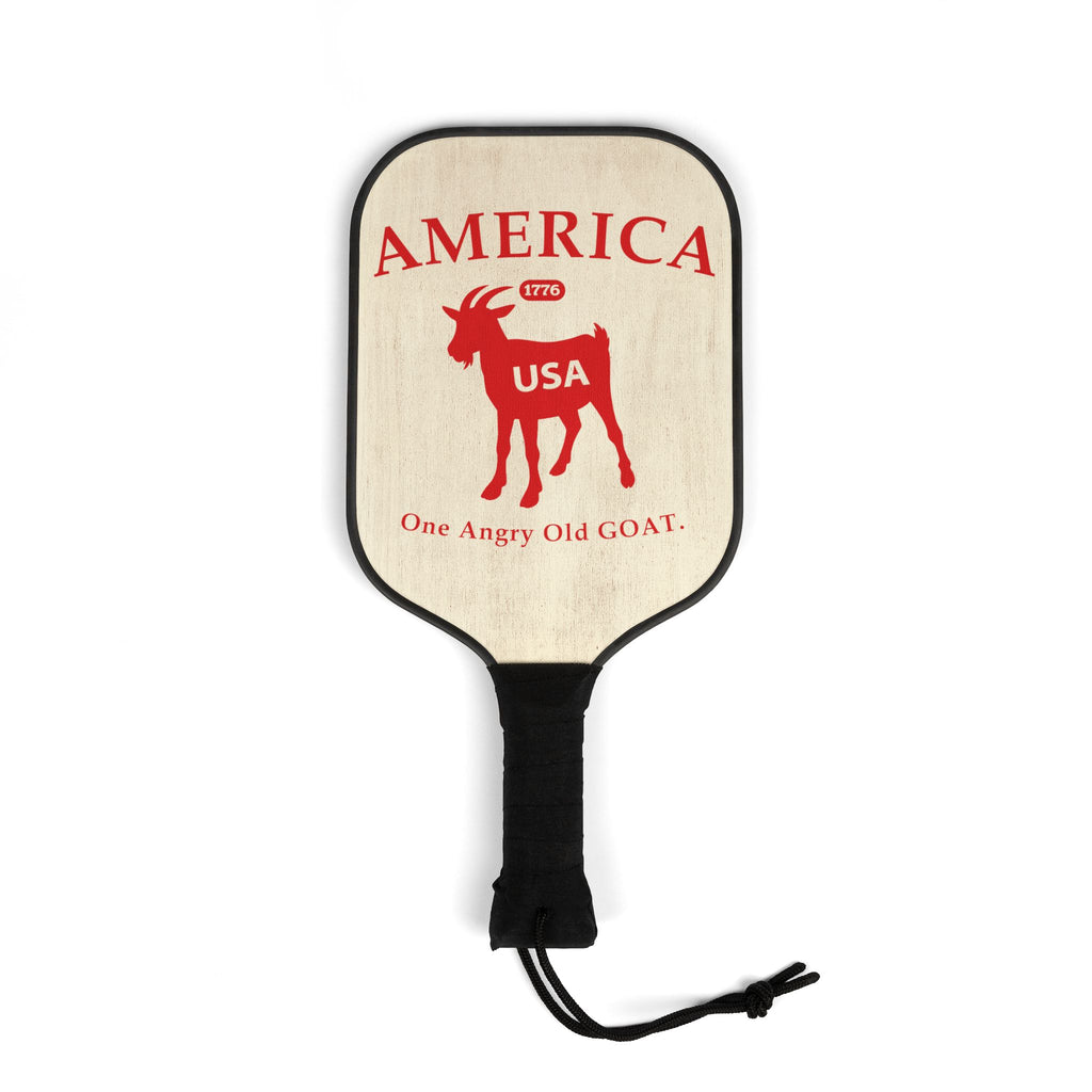 America 250th GOAT Pickleball Paddles & Balls Kit — 'One Angry Old GOAT' USA Graphic