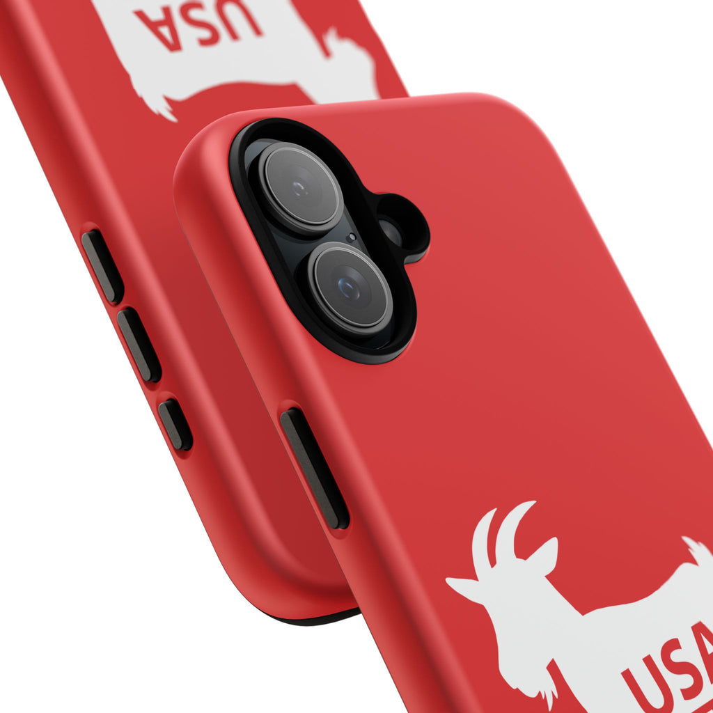 USA GOAT Phone Case — Patriotic 1776 Red Protective Case