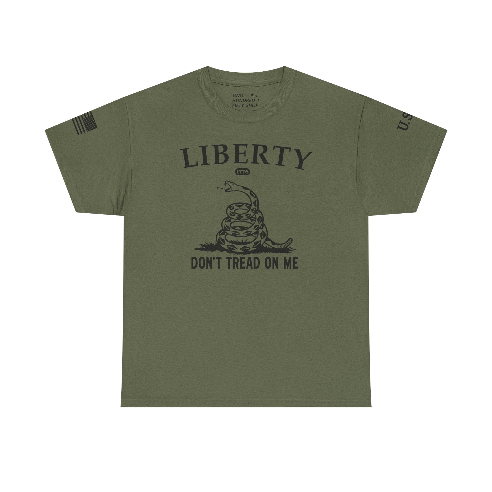 Liberty "Don't Tread on Me" Heavy Tee — Patriotic USA Anniversary T-Shirt