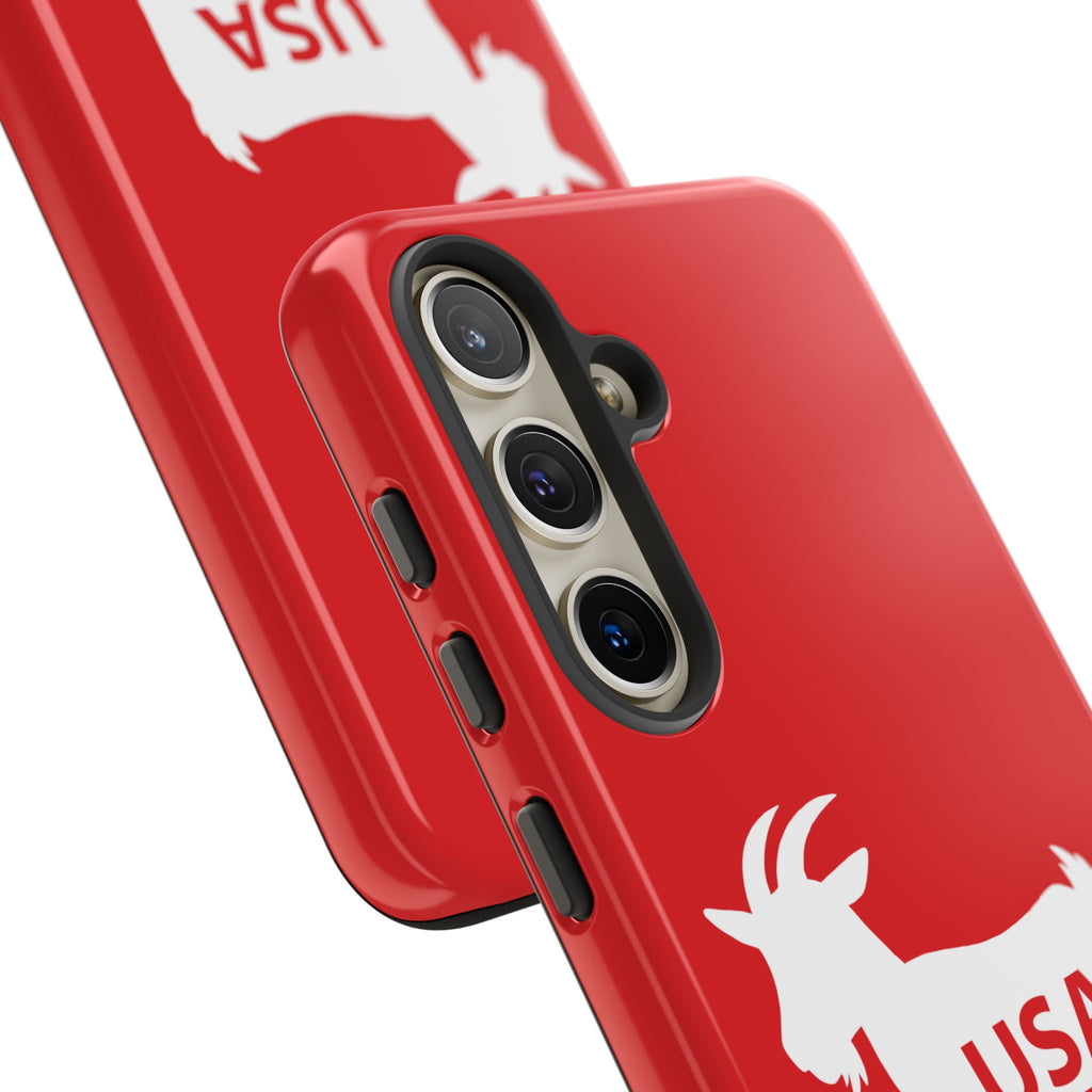 USA GOAT Phone Case — Patriotic 1776 Red Protective Case