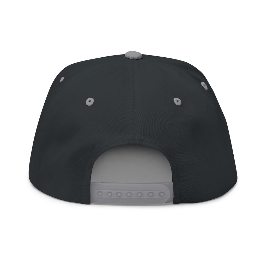 USA Embroidered Dark Color Flat Bill Cap — Patriotic Snapback Hat for 4th of July & Everyday Wear