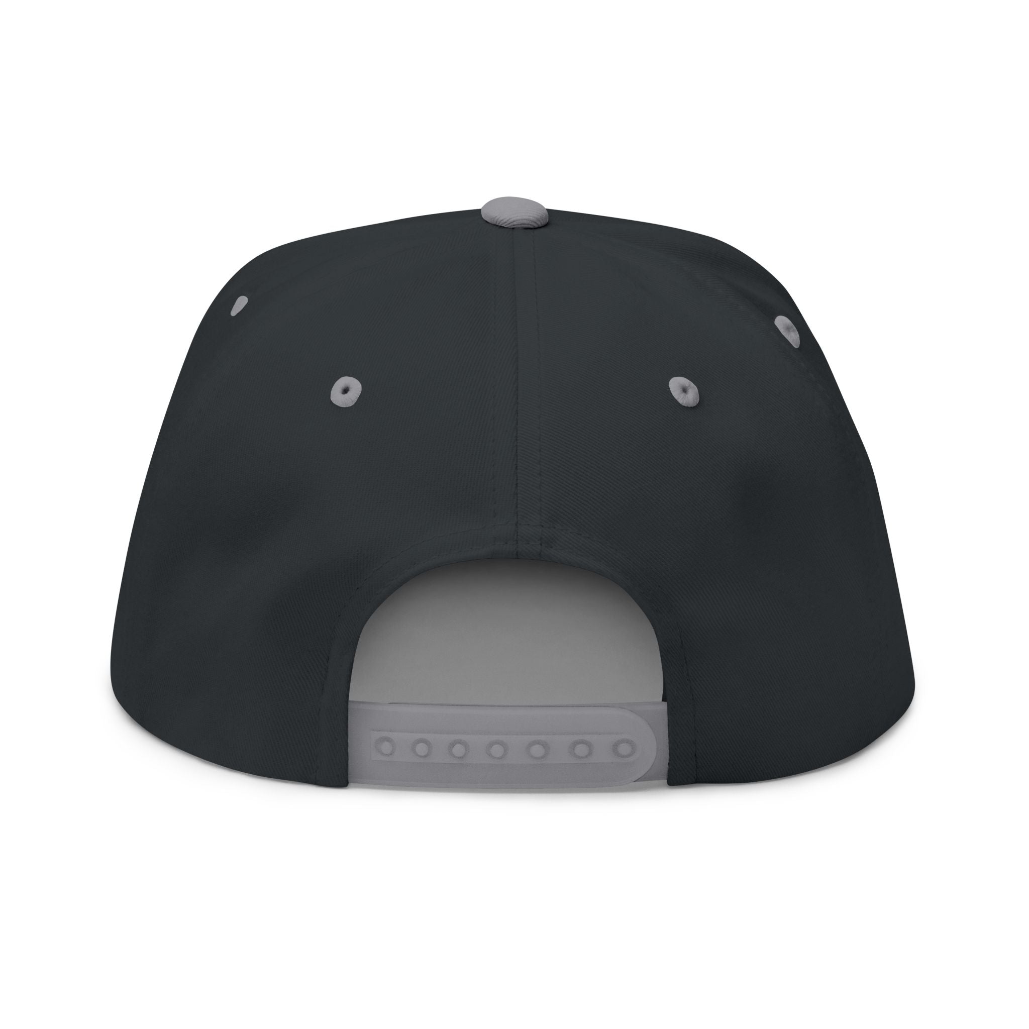 USA Embroidered Dark Color Flat Bill Cap — Patriotic Snapback Hat for 4th of July & Everyday Wear