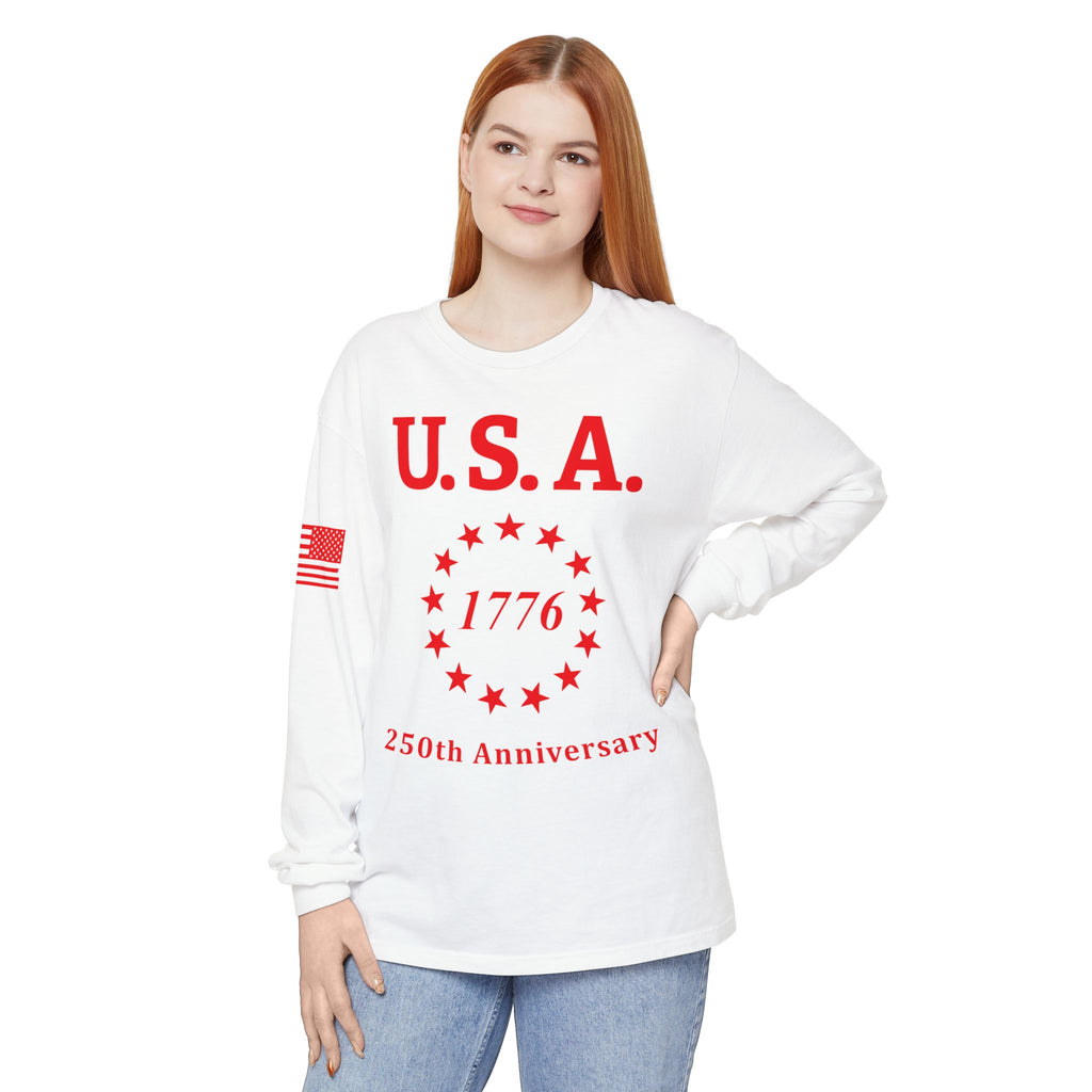 USA 13 Colonies 1776 250th Anniversary Unisex Long Sleeve Tee