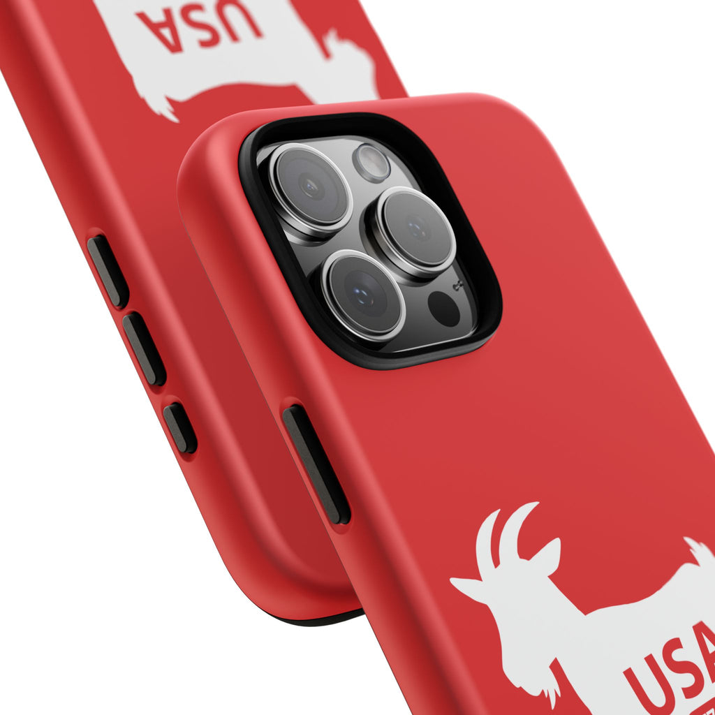 USA GOAT Phone Case — Patriotic 1776 Red Protective Case