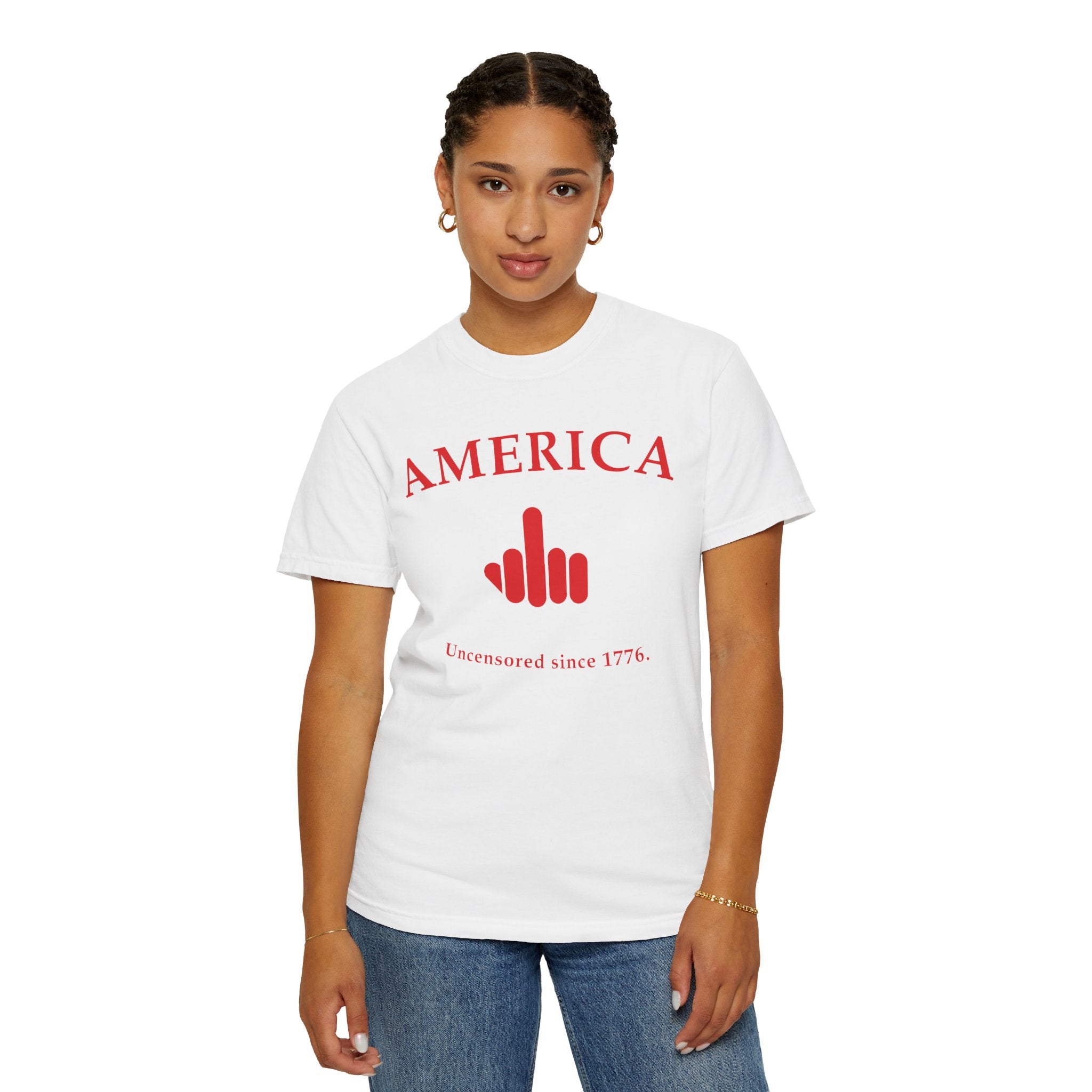 America 1776 Middle Finger Unisex T-shirt