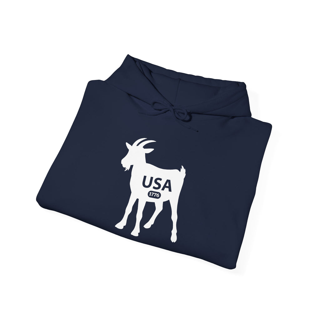 USA GOAT 1776 Hoodie – "USA Greatest of All Time" Patriotic Sweatshirt