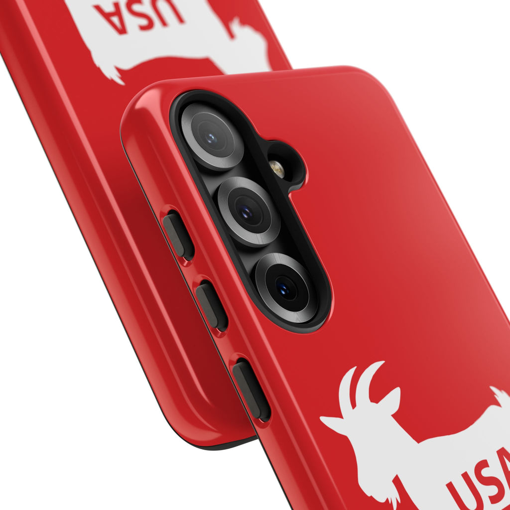 USA GOAT Phone Case — Patriotic 1776 Red Protective Case