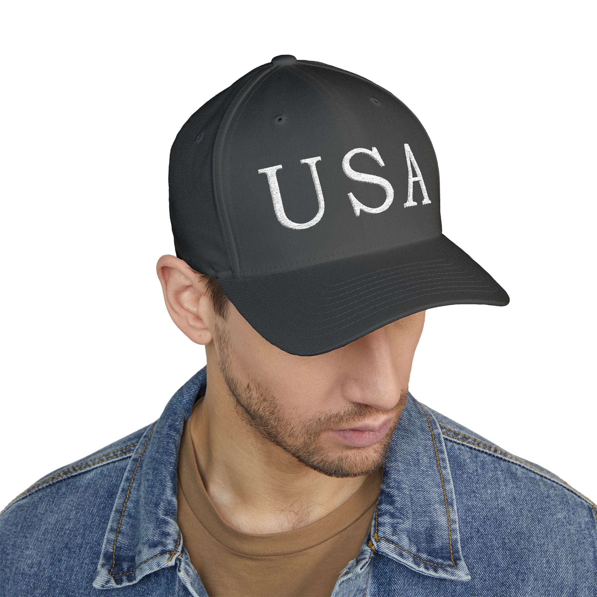 USA Embroidered Cap — Classic Patriotic Baseball Hat