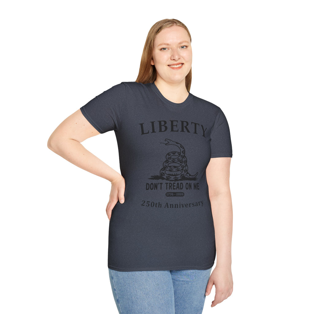 Liberty "Don't Tread On Me" Soft T‑Shirt — 250th Anniversary Patriotic Tee