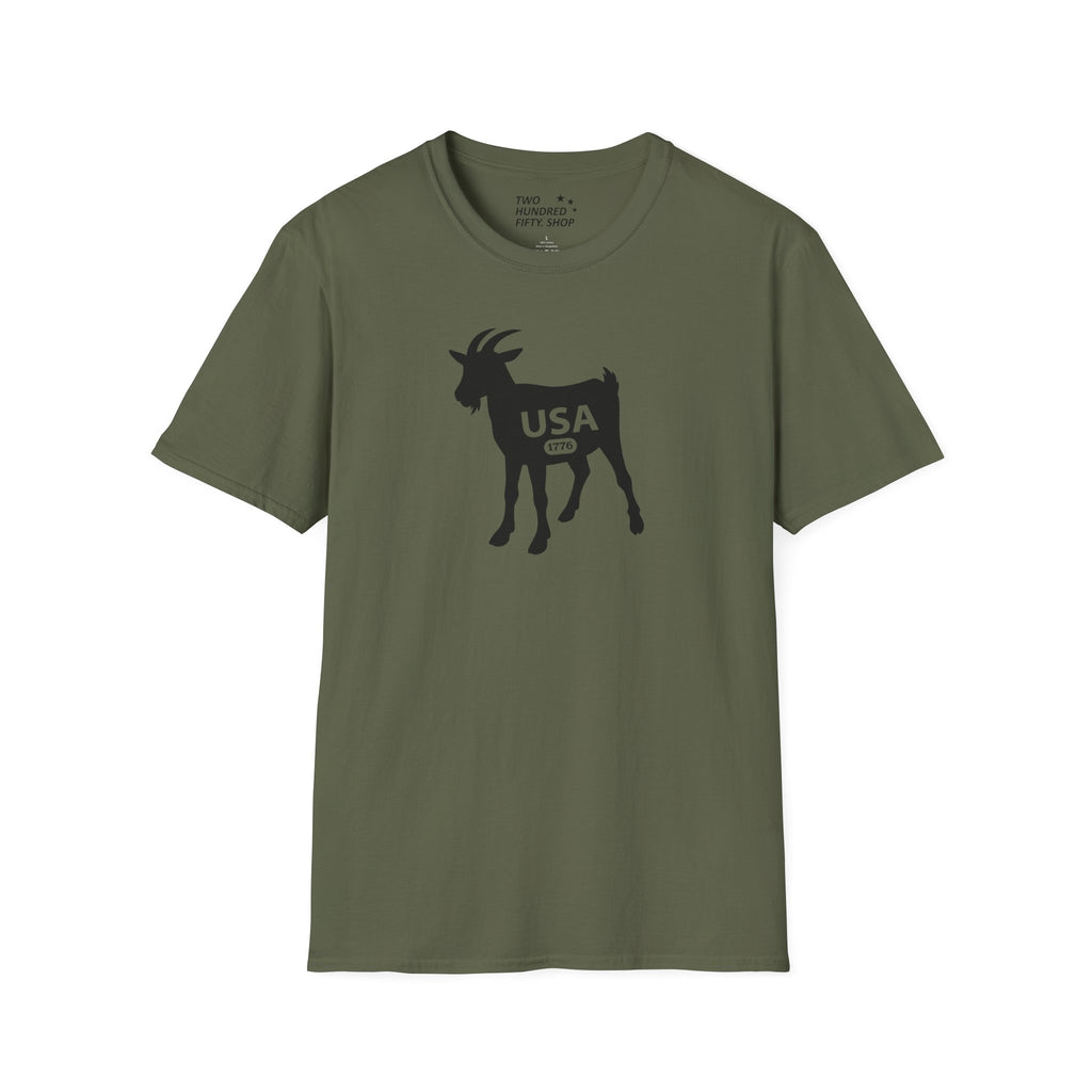 GOAT 1776 Anniversary Soft Style T-Shirt — Patriotic American Tee