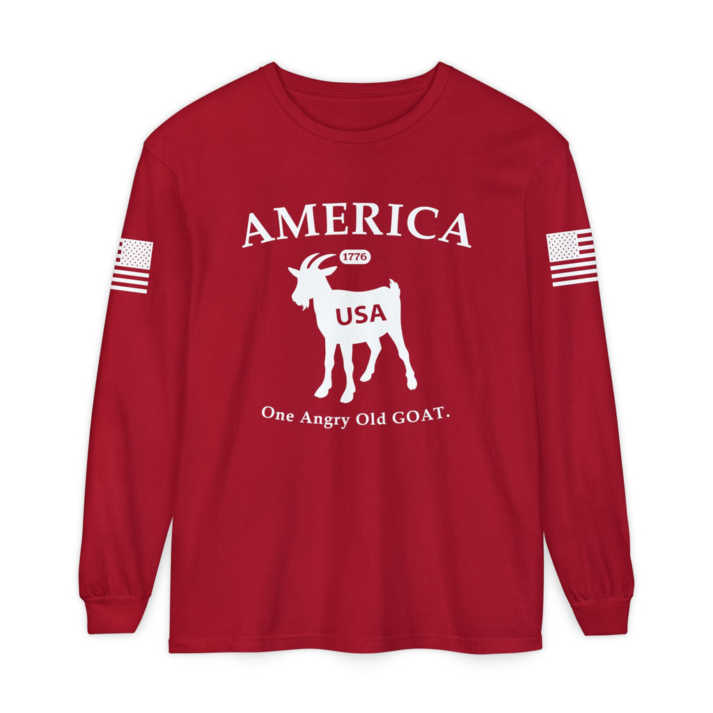 America 1776 Angry Old GOAT Long Sleeve Tee