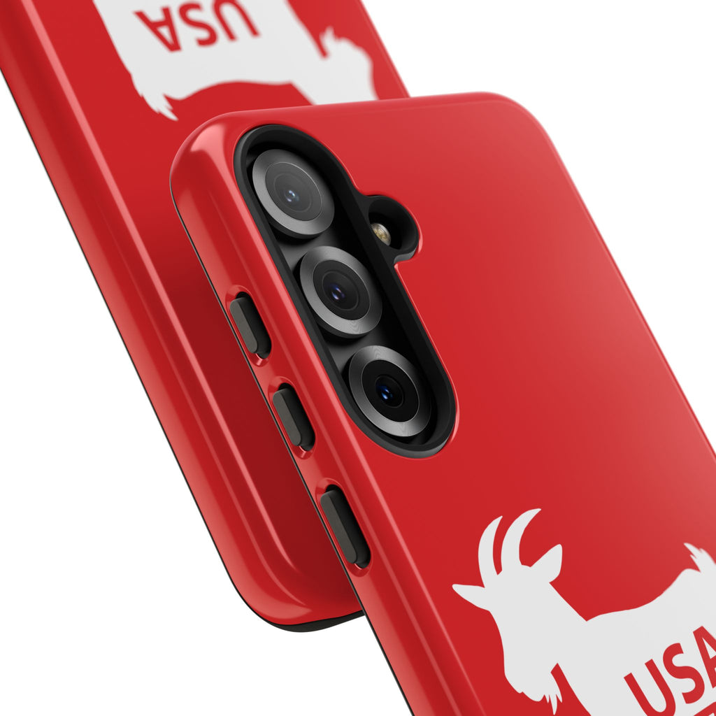 USA GOAT Phone Case — Patriotic 1776 Red Protective Case