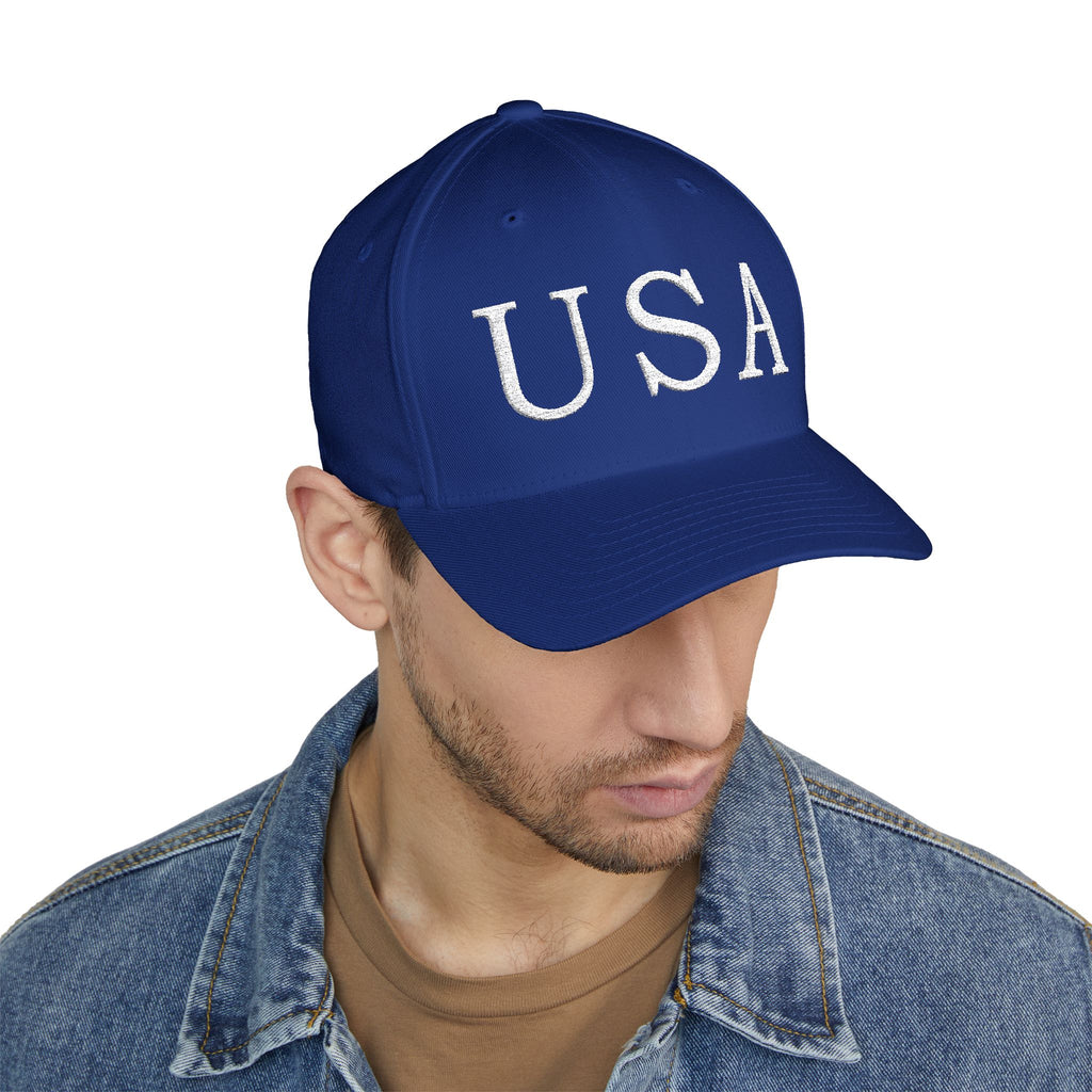 USA Embroidered Cap — Classic Patriotic Baseball Hat