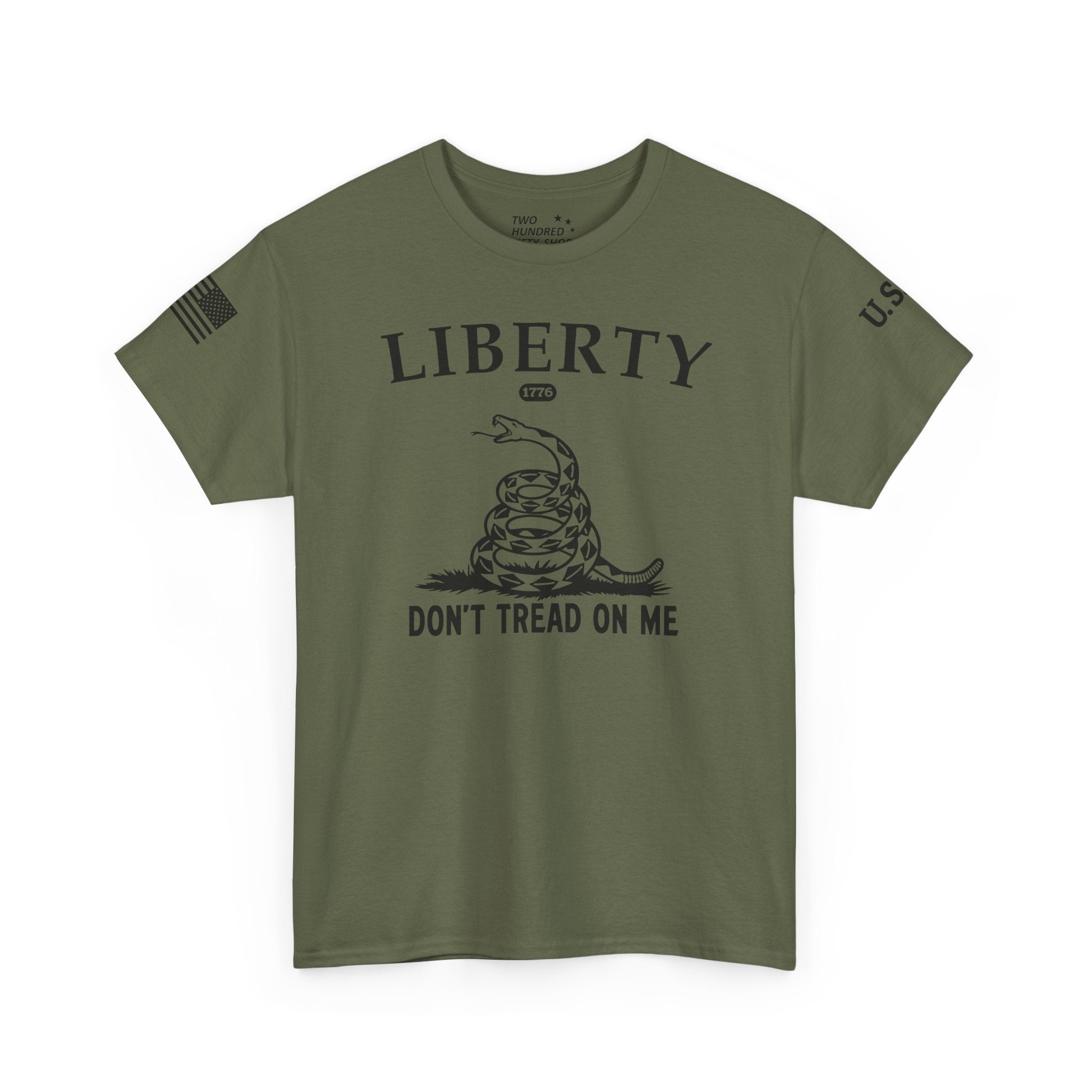 Liberty "Don't Tread on Me" Heavy Tee — Patriotic USA Anniversary T-Shirt